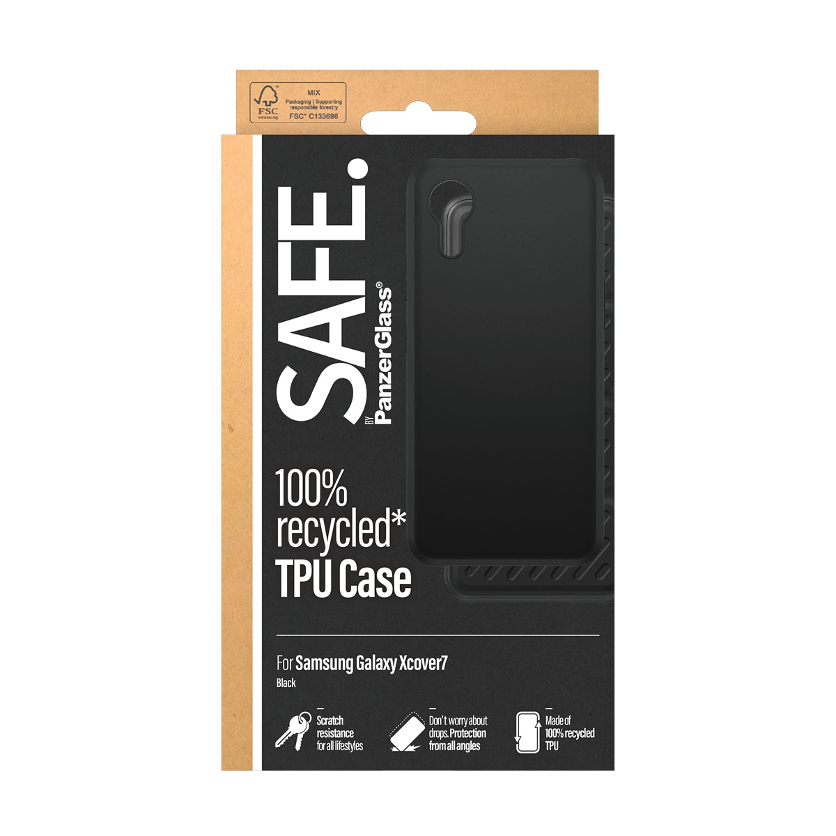 SAFE by PanzerGlass Handyhülle »TPU Case für Samsung Galaxy XCover7«, Backcover, Schutzhülle, Handyschutzhülle, Case, Schutzcase, stoßfest