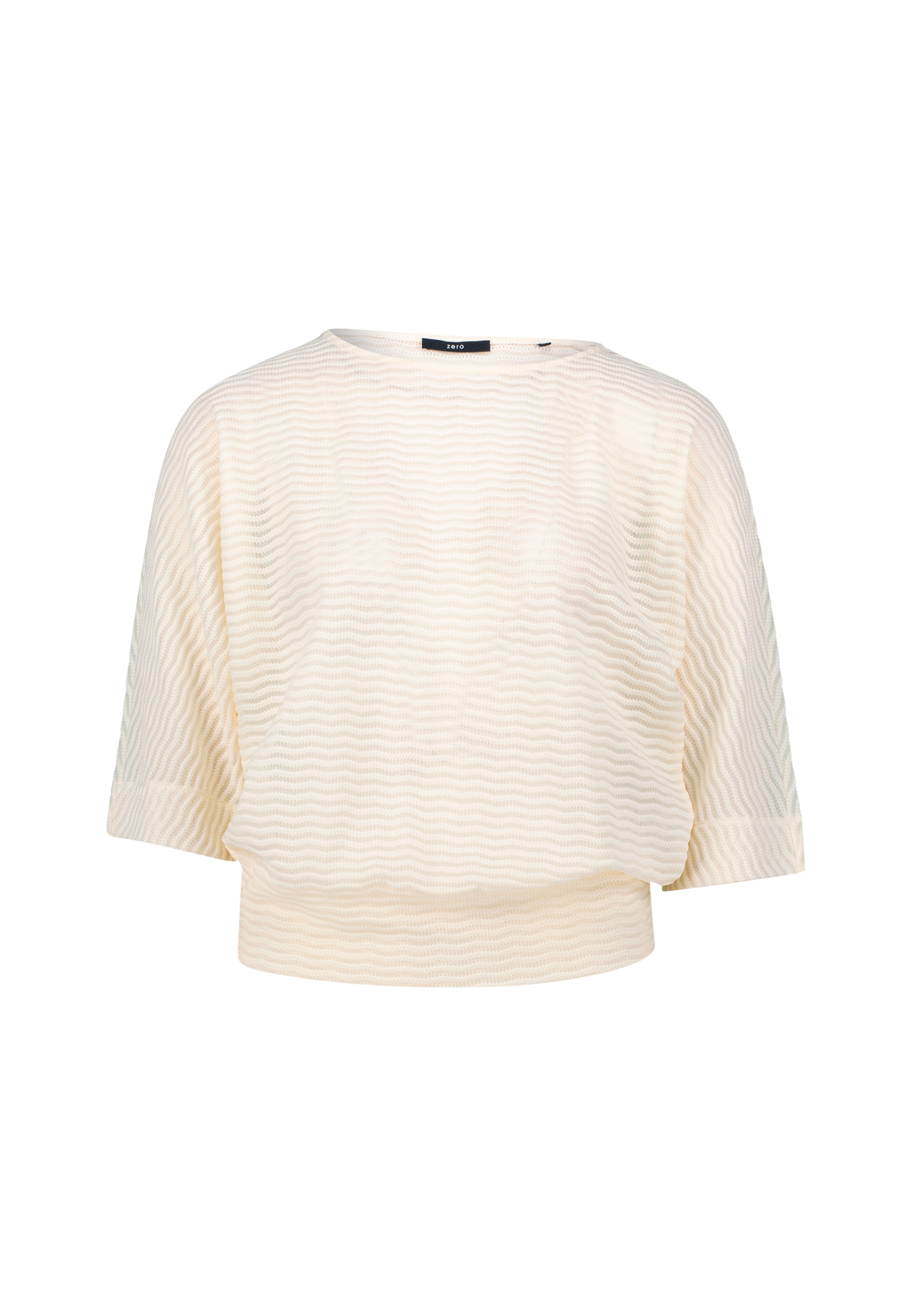 Zero Sweatshirt »zero Sweatshirt mit Strukturmuster«, strukturiert