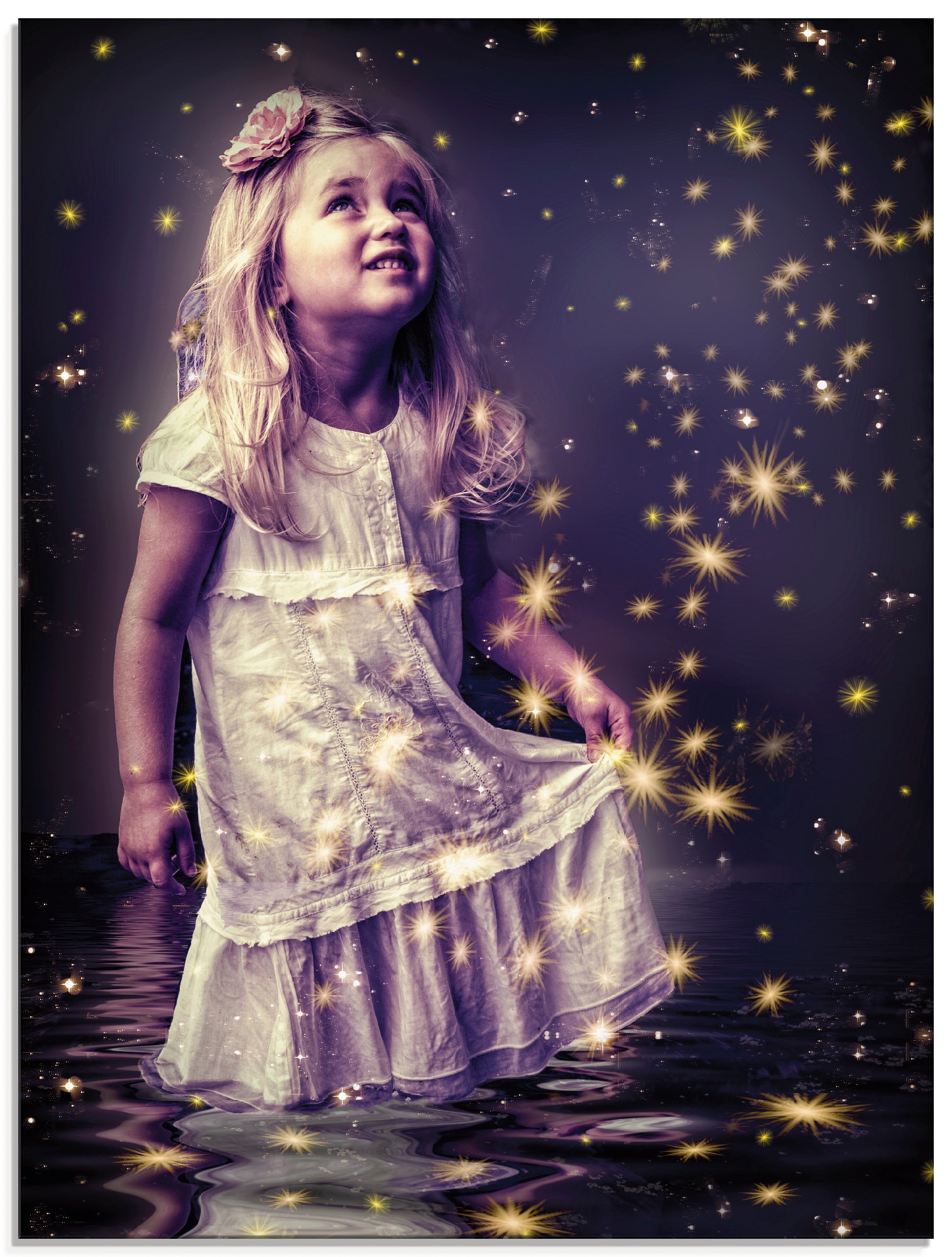 Artland Glasbild "Märchen - Sterntaler" Geschichten & Märchen 1 Stk. tlg. i günstig online kaufen