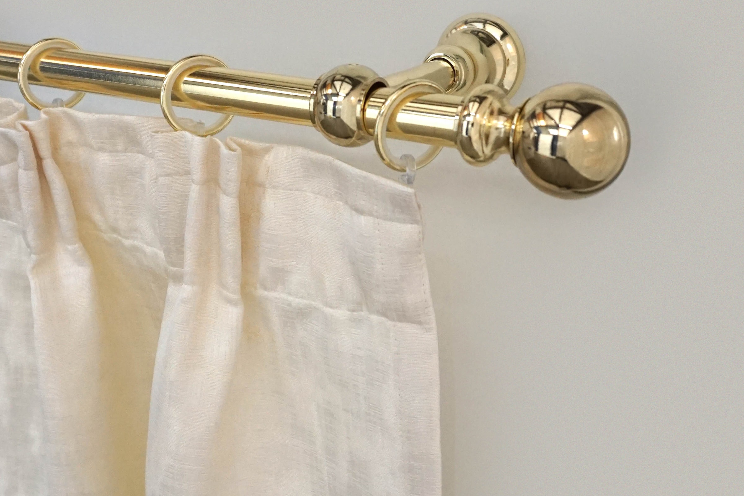 GARESA Gardinenstange "ANDREA" Ø 20 mm 1 läufig-läufig Wunschmaßlänge Vorha günstig online kaufen