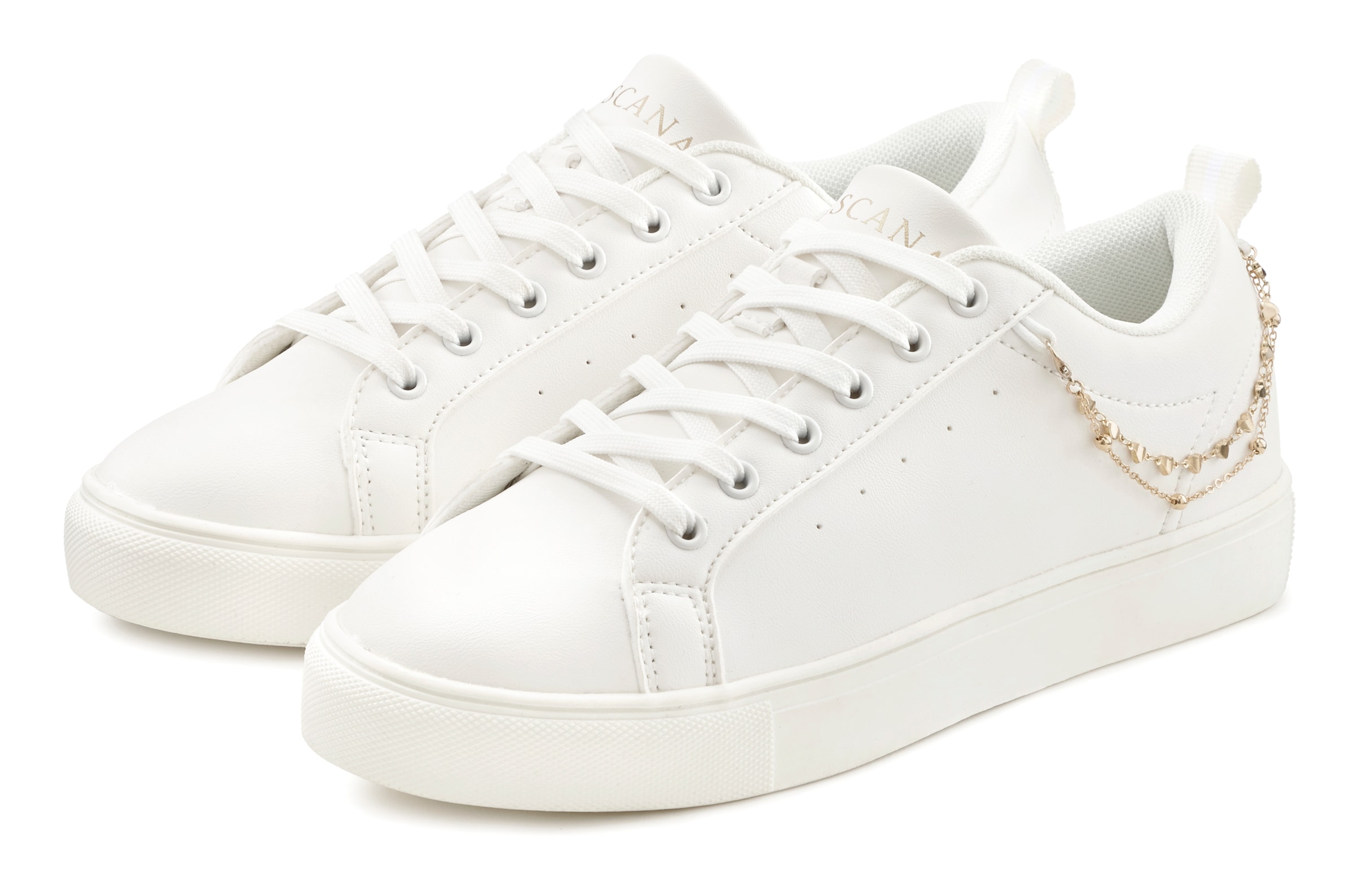 LASCANA Sneaker mit modischem Ketten-Element VEGAN