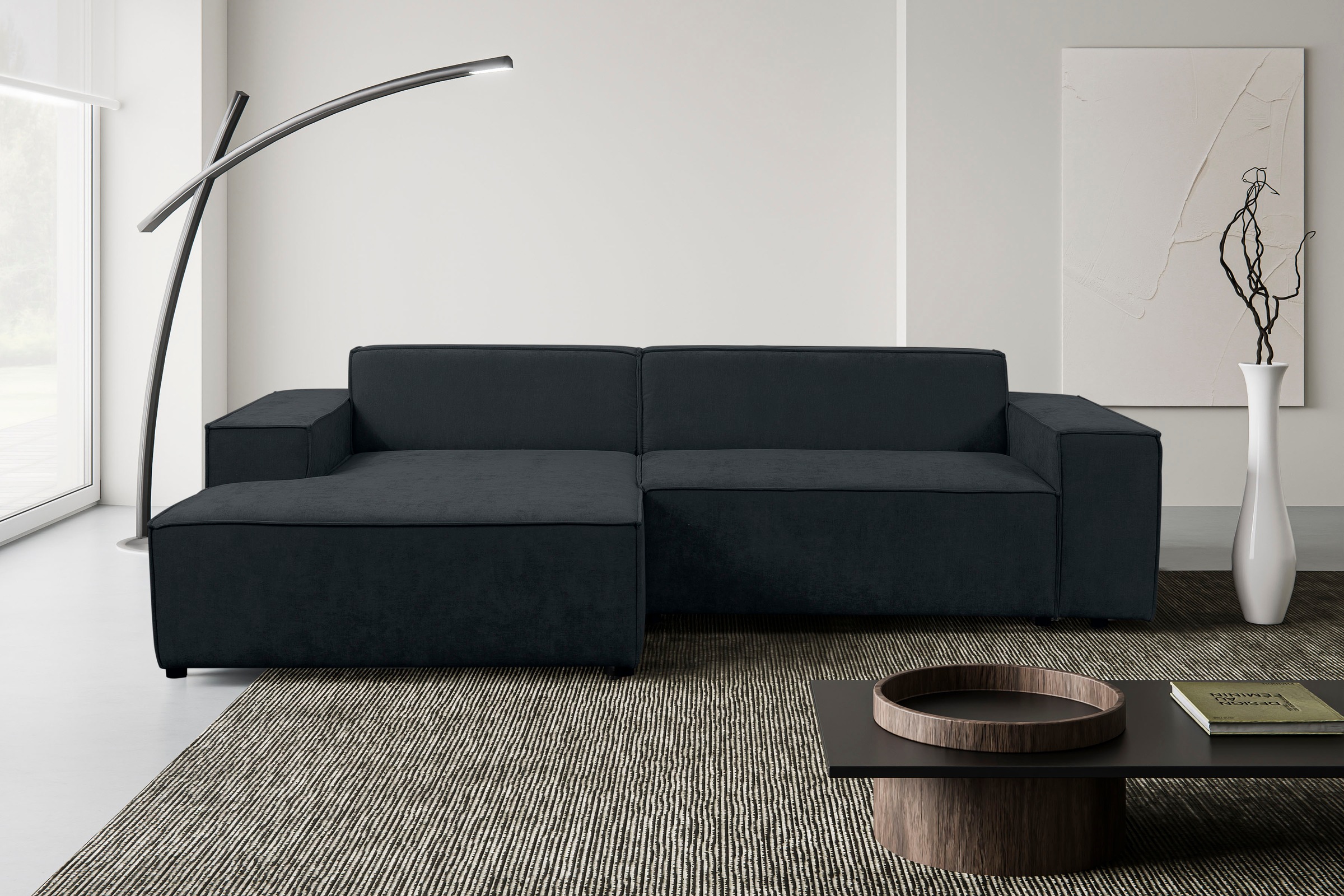 WERK2 Ecksofa "Trento, elegant & zeitlos, Breite 268cm, pflegeleichte Bezüg günstig online kaufen