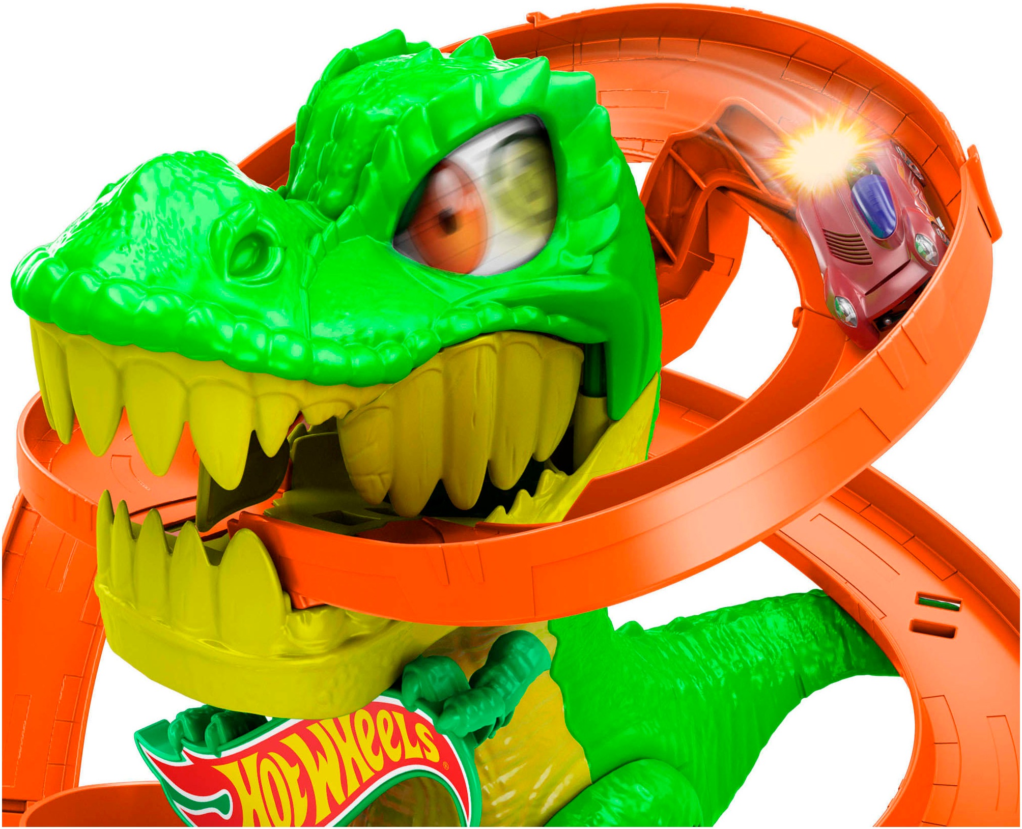 Hot Wheels Autorennbahn »Hot Wheels City T-Rex-Schlacht«