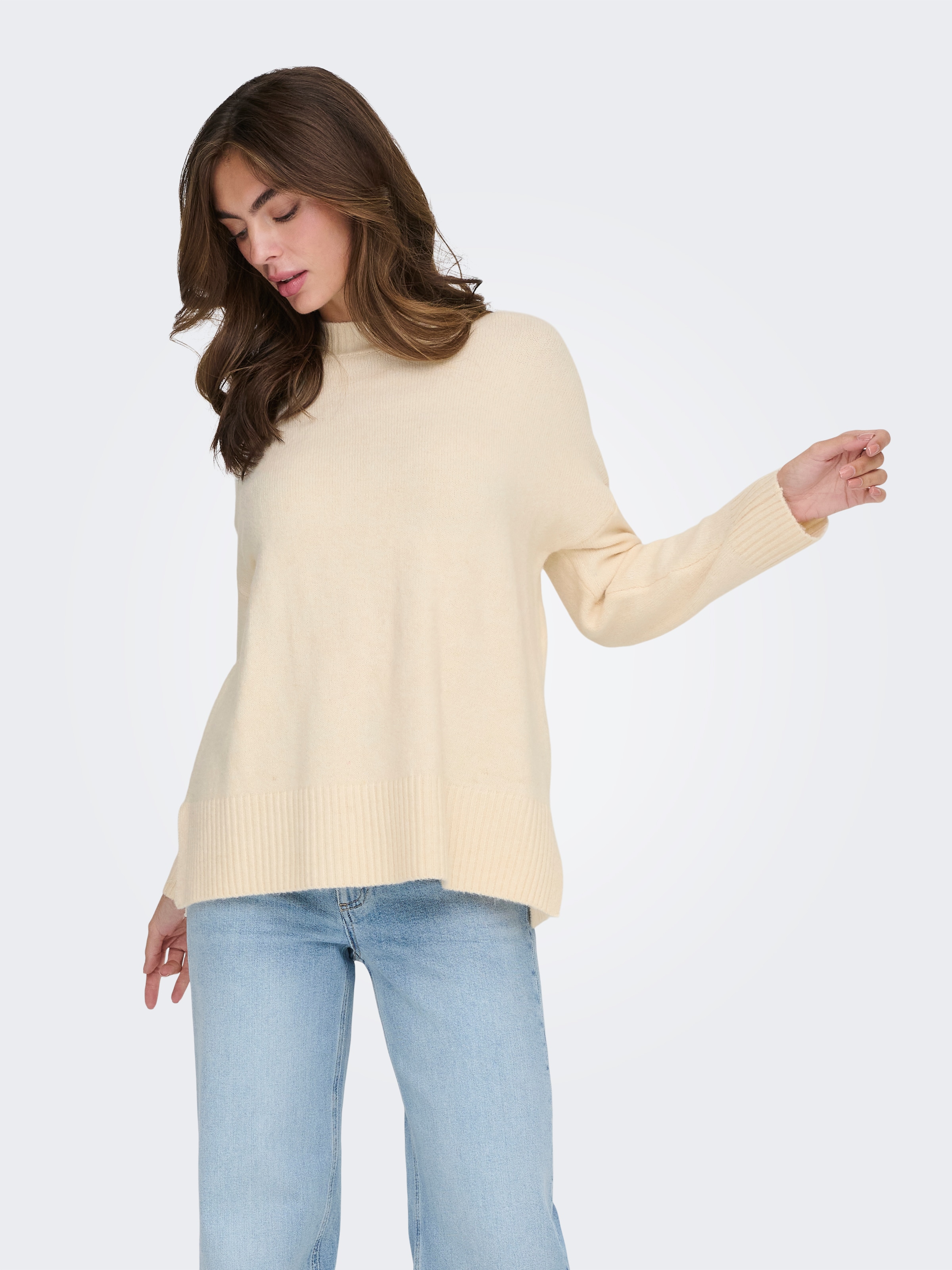 ONLY Strickpullover »ONLHAZEL LS HIGHNECK OVERS PULL KNT NOOS«