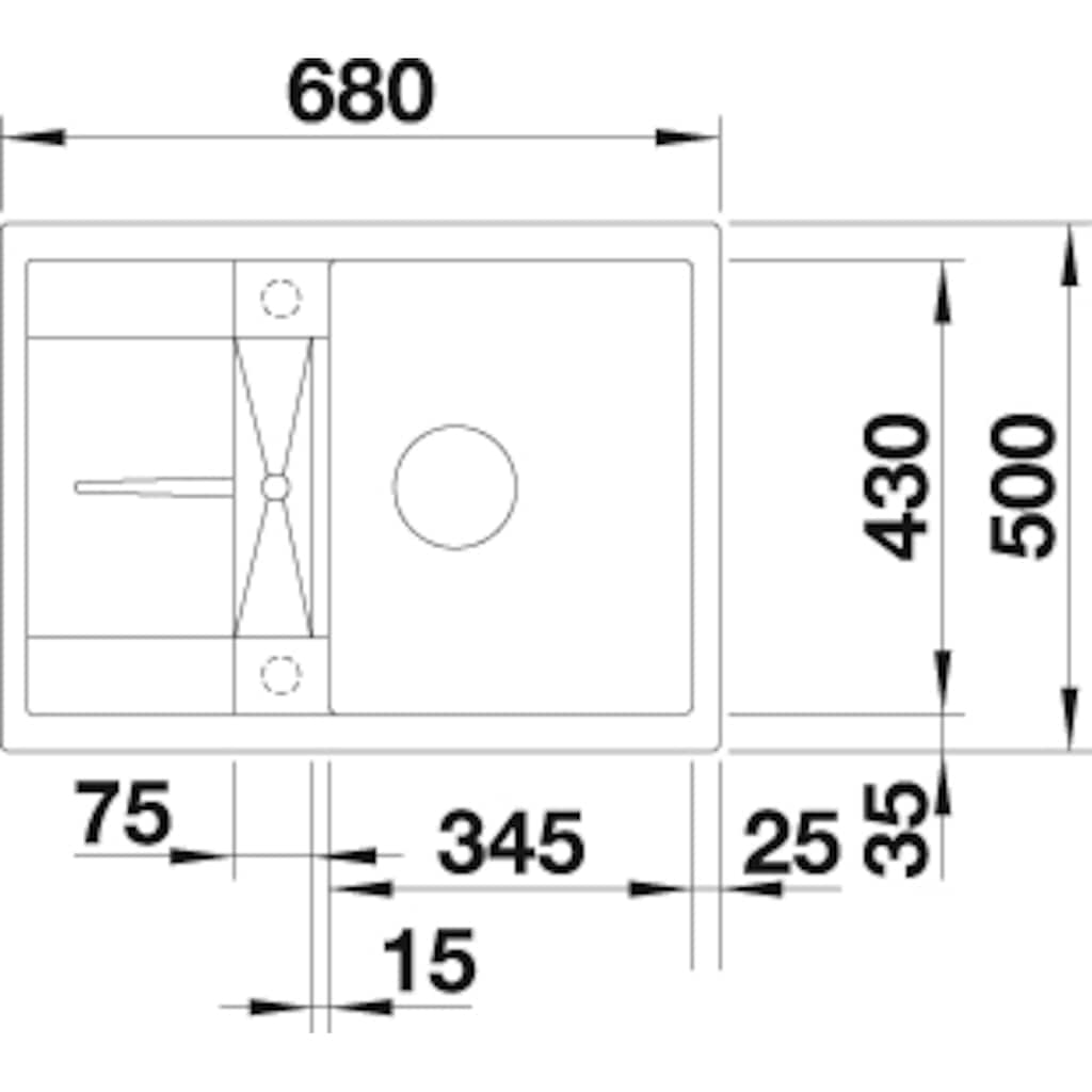 Blanco Granitspüle »METRA 45 S Compact«