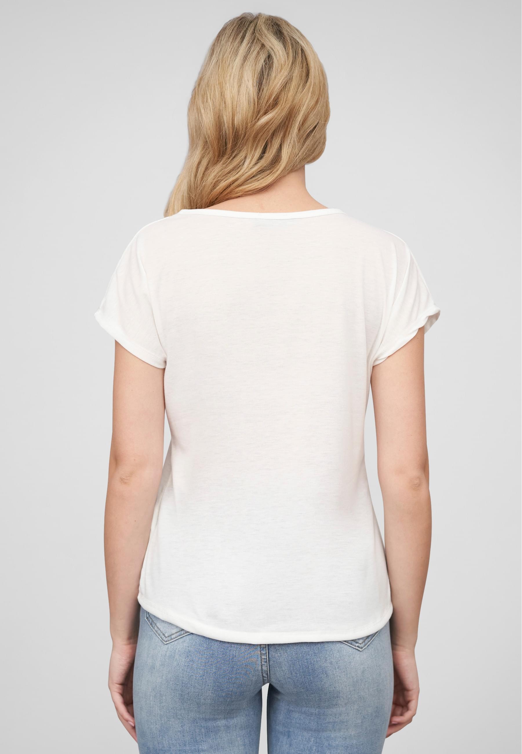 CLOUD 5IVE T-Shirt »CLOUD 5IVE Cloud5ive Damen Viskose T-Shirt mit Libellen Print« 1 Stk.