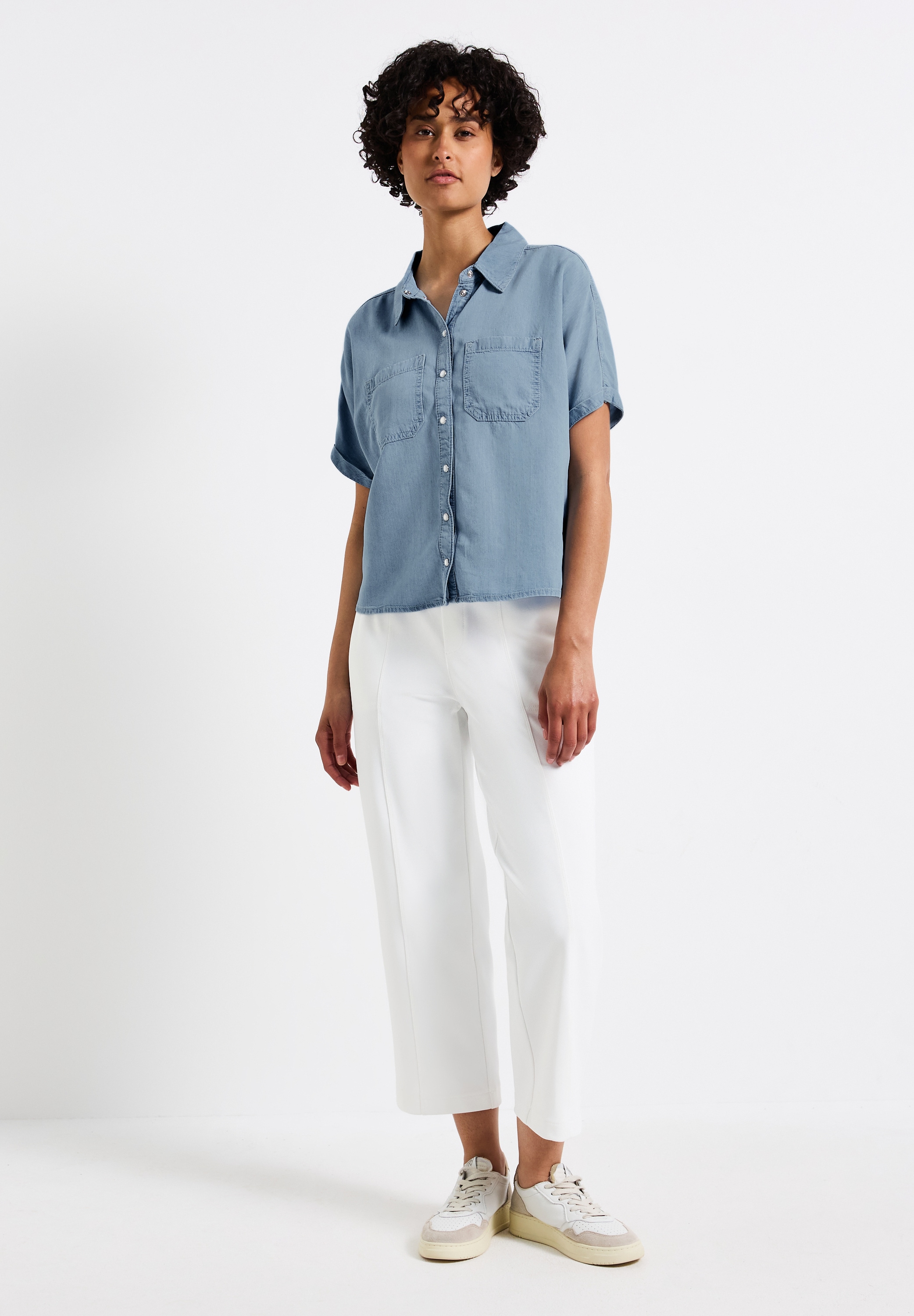 STREET ONE Jeansbluse, farbig