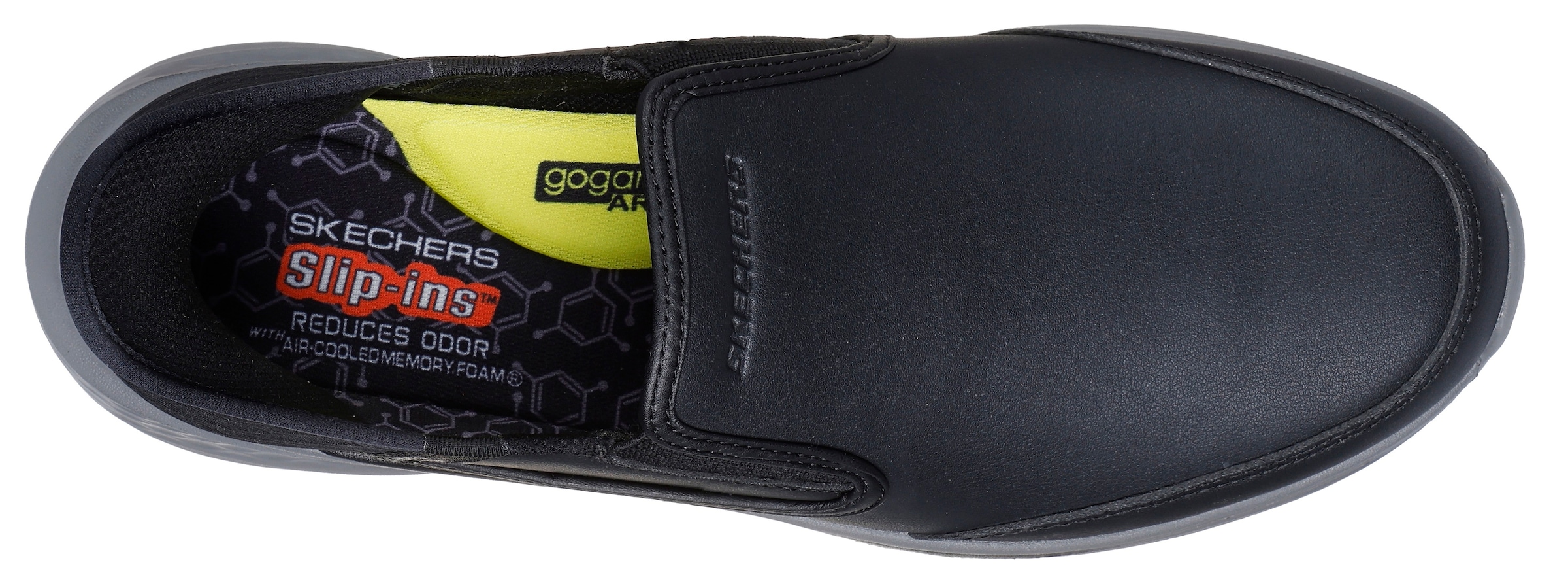 Skechers Slip-On Sneaker »SLADE-«, Slipper, Freizeitschuh, Halbschuh mit Goga Mat Funktion