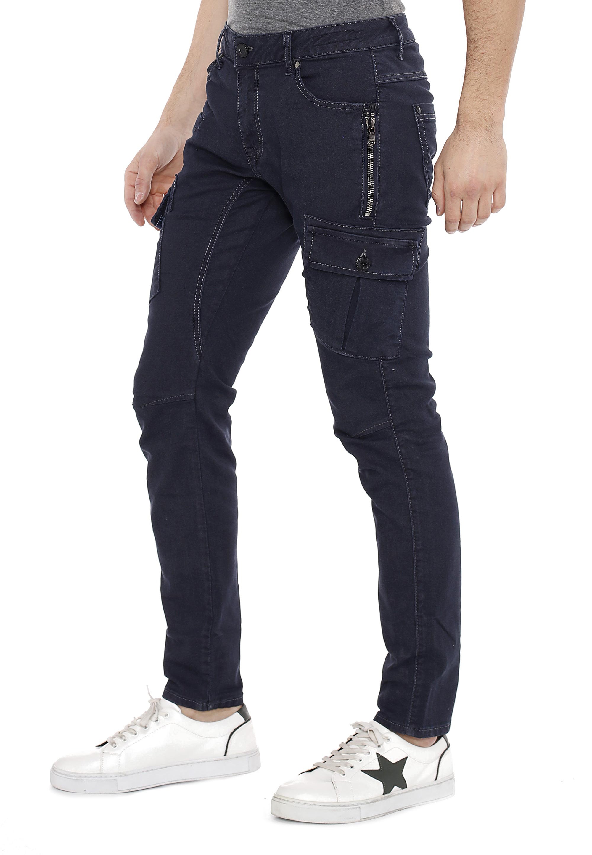 Slim-fit-Jeans, mit Seitentaschen