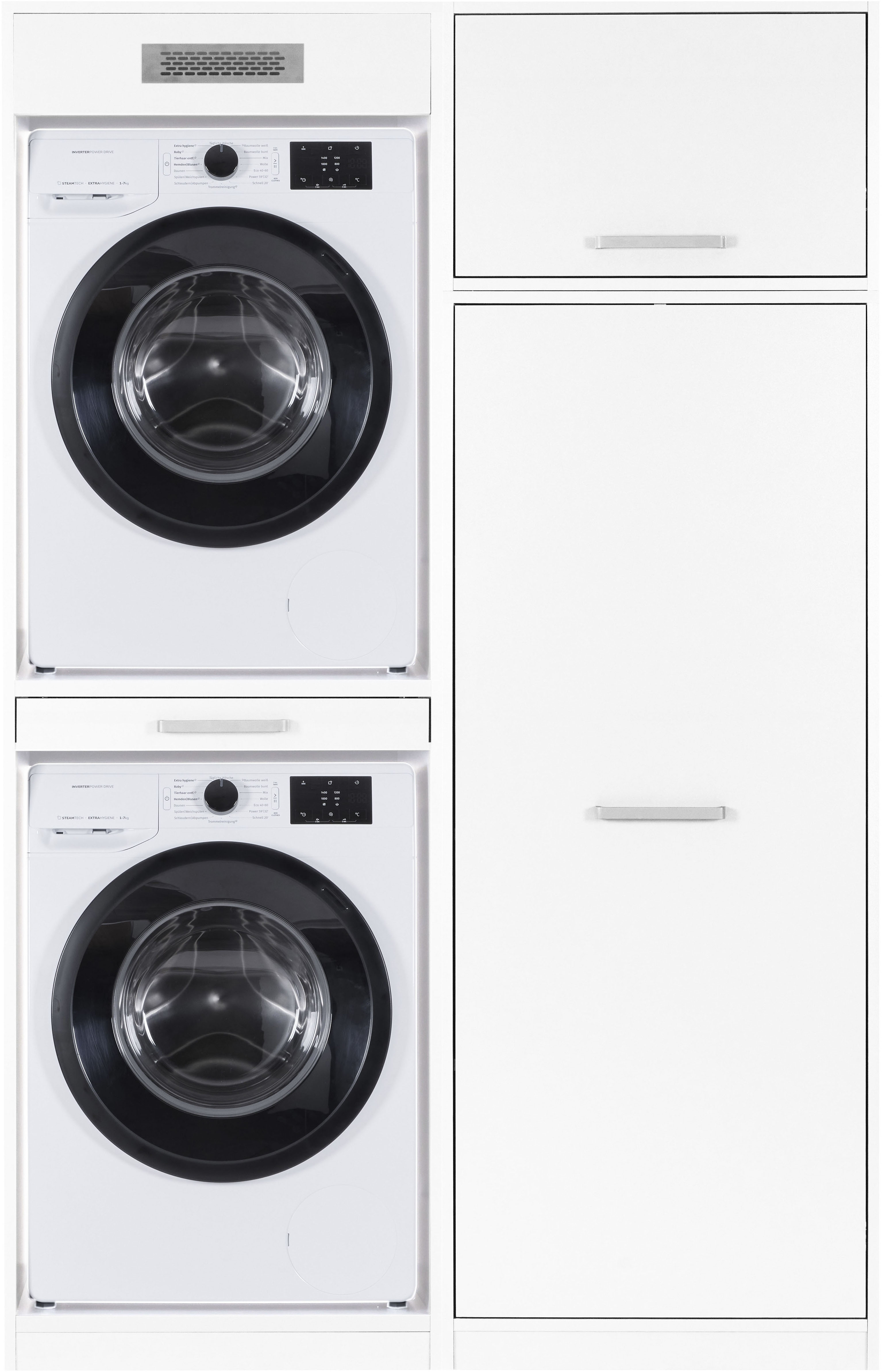 Inter Link Mehrzweckschrank-Set "Norela, Geräteschrank-Set für Waschmaschine und Trockner, Umbauschrank" 3 Stk. tlg.