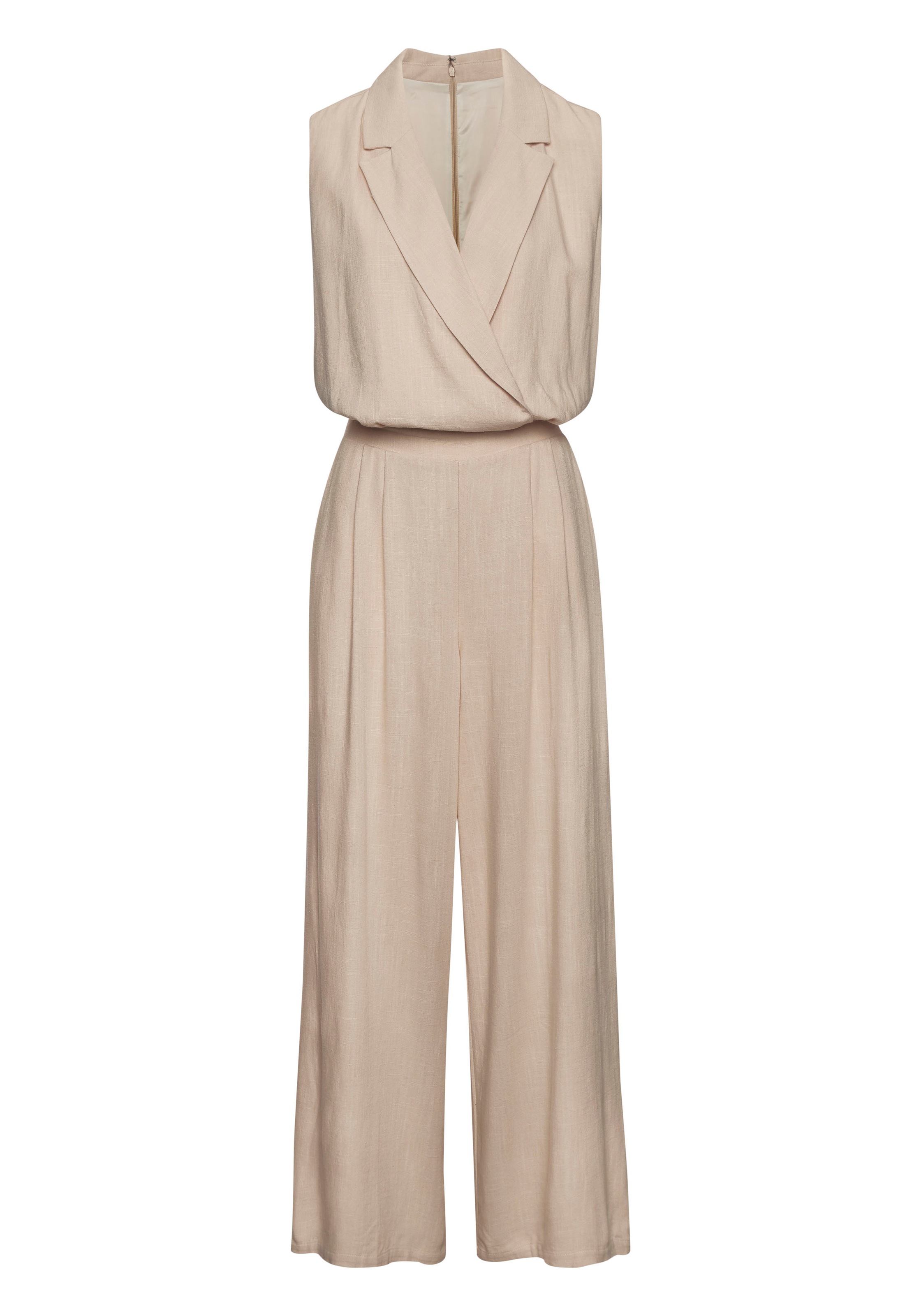 LASCANA Overall mit weitem Bein, Webware mit Leinen günstig online kaufen