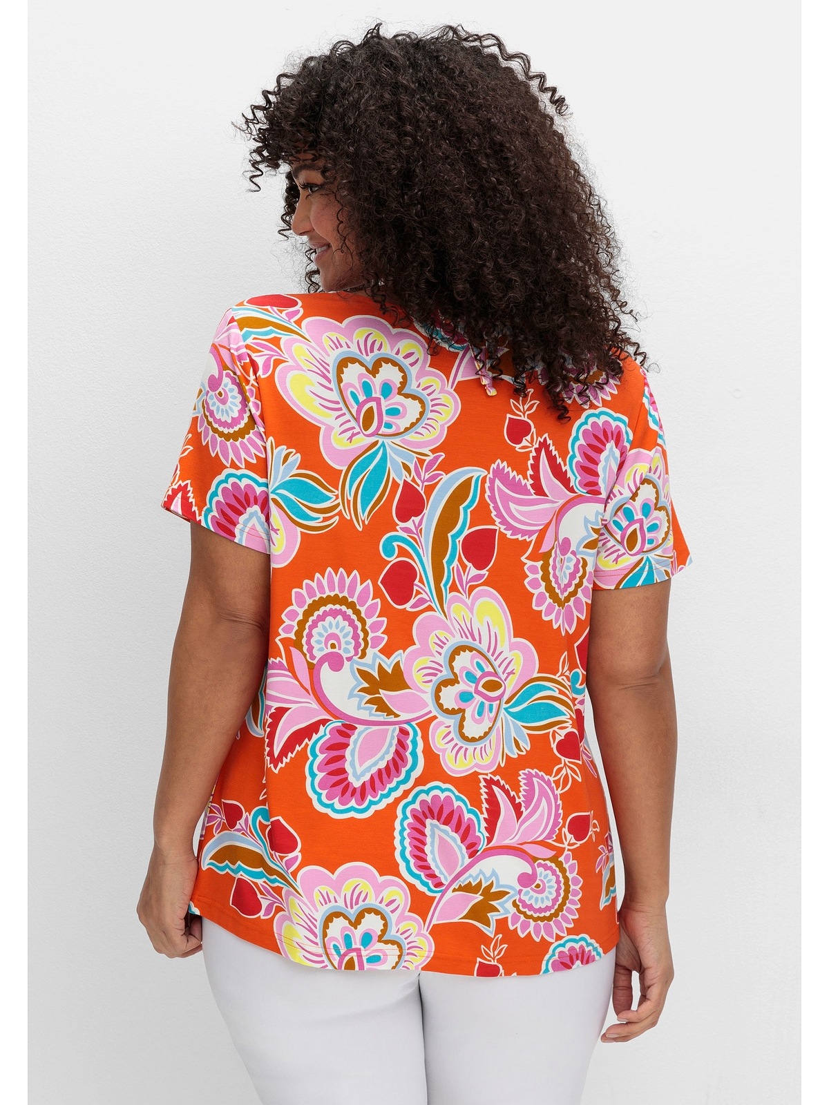 sheego by Joe Browns T-Shirt "Große Größen", mit Neckholder-Bindeband günstig online kaufen