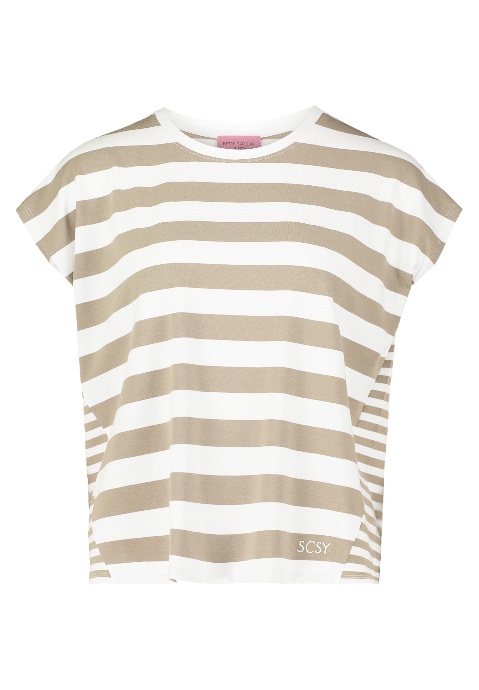 Betty Barclay Kurzarmshirt "Damen Basic Shirt mit Streifen" 1 Stk. tlg. Mat günstig online kaufen