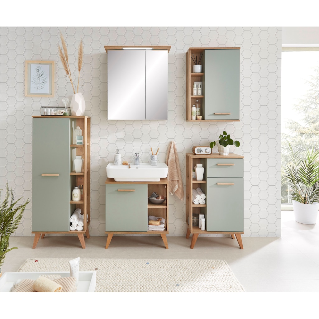 Saphir Spiegelschrank »Quickset 963 Badschrank, 2 Spiegeltüren, 2 Einlegeböden, 60 cm breit«