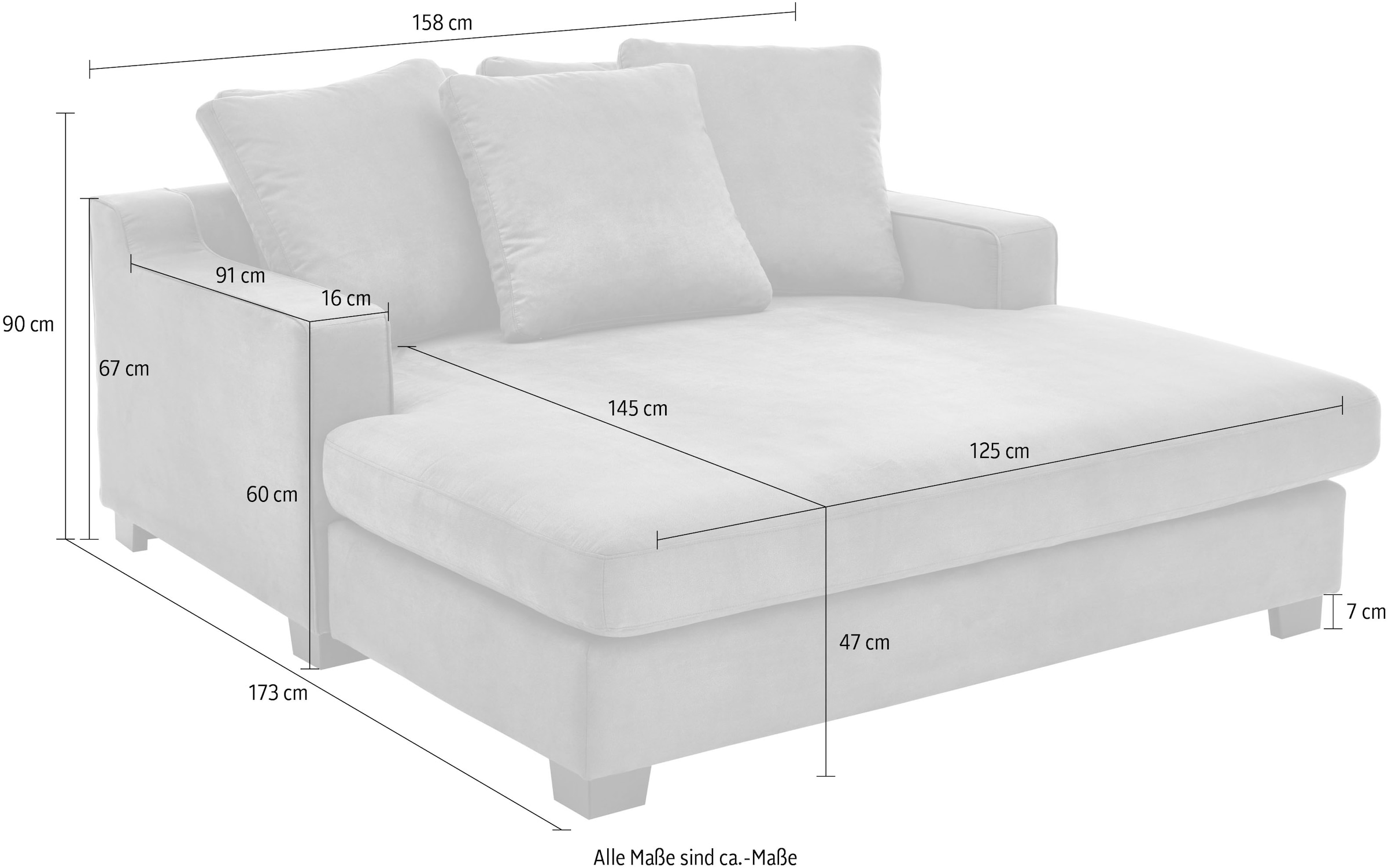 collection home kaufen Loveseat, inkl. BAUR Rückenkissen, stellbar im Raum XXL-Sessel Megasessel, frei »Nobel«, ATLANTIC | 5