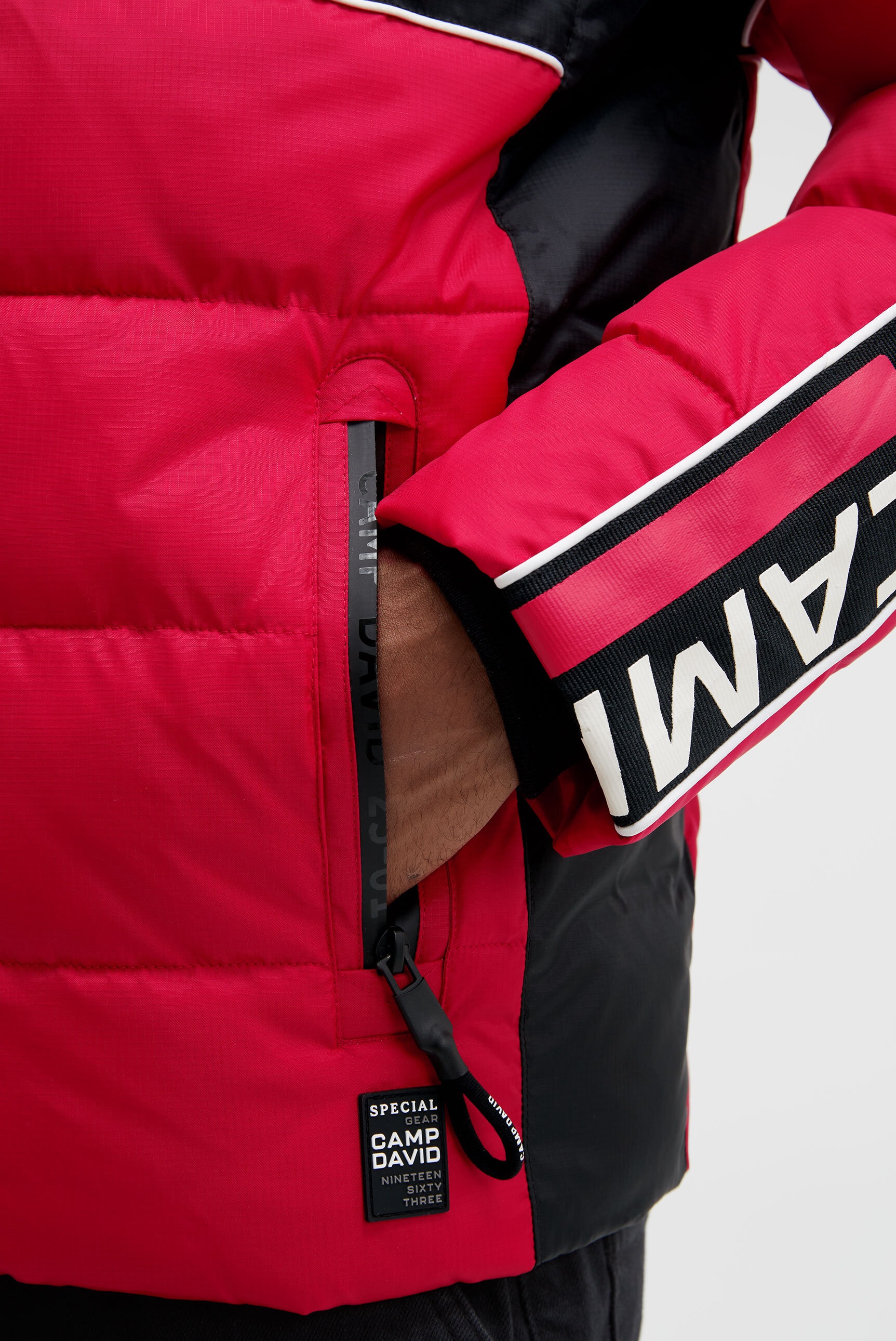 CAMP DAVID Winterjacke mit Kapuze mit abtrennbarer Kapuze