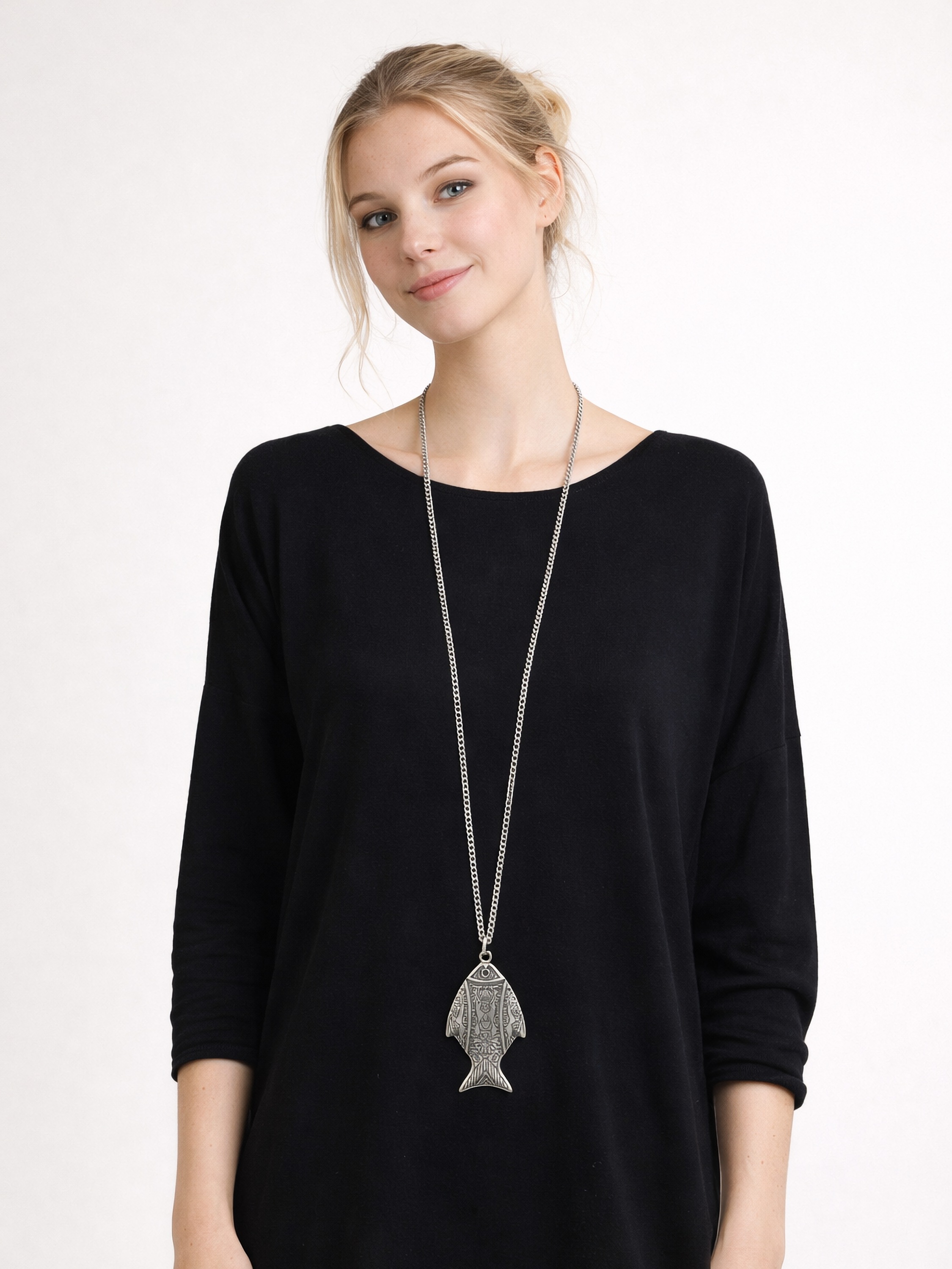 COLLEZIONE ALESSANDRO Lange Kette "Koi" mit Fischanhänger günstig online kaufen