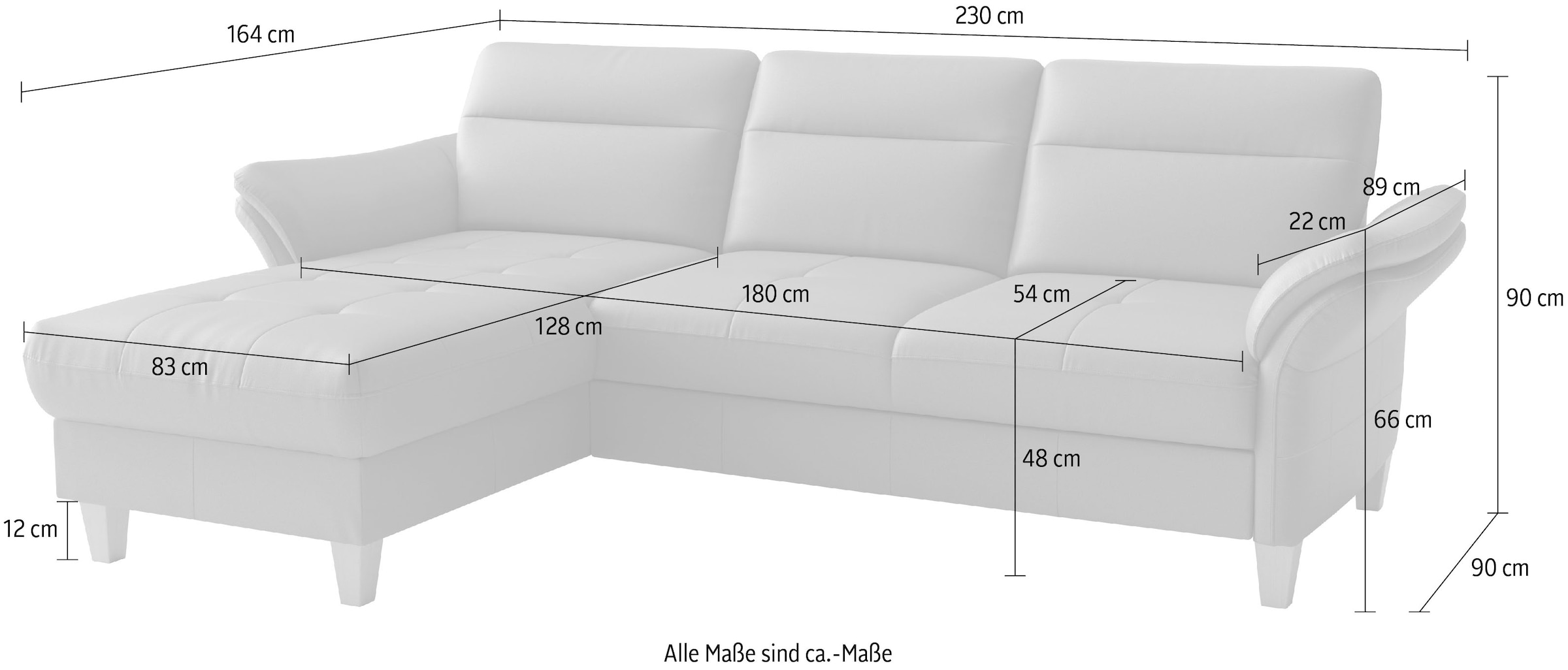 sit&more Ecksofa »Pamela«