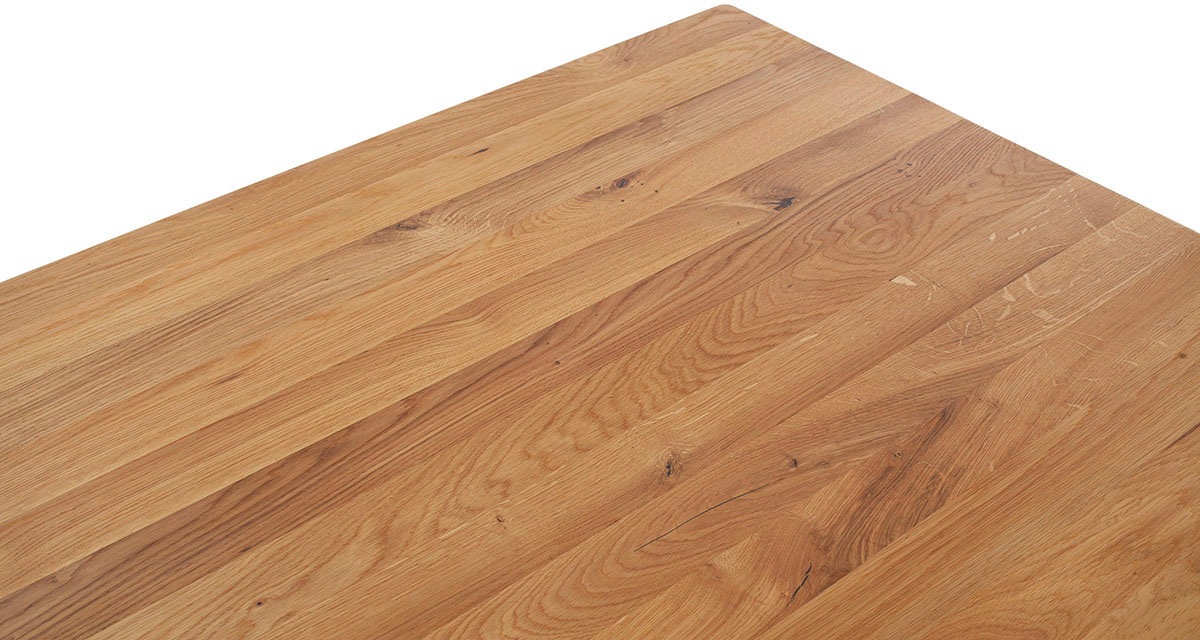 MCA furniture Esstisch »ETNA 4-Fuß Tisch«, (Einzelstück), Massivholz,durchgehende Lamelle,Stollenfuß 10x10cm,Tischplatte 2,5cm