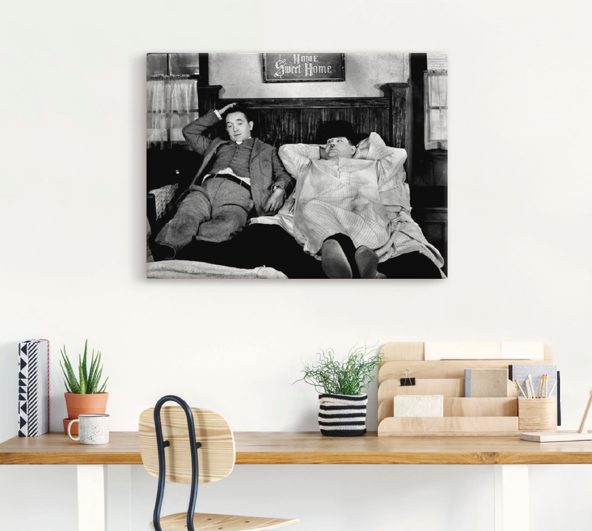 Artland Wandbild "Dick und Doof I" Stars 1 Stk. tlg. als Alubild, Leinwandb günstig online kaufen