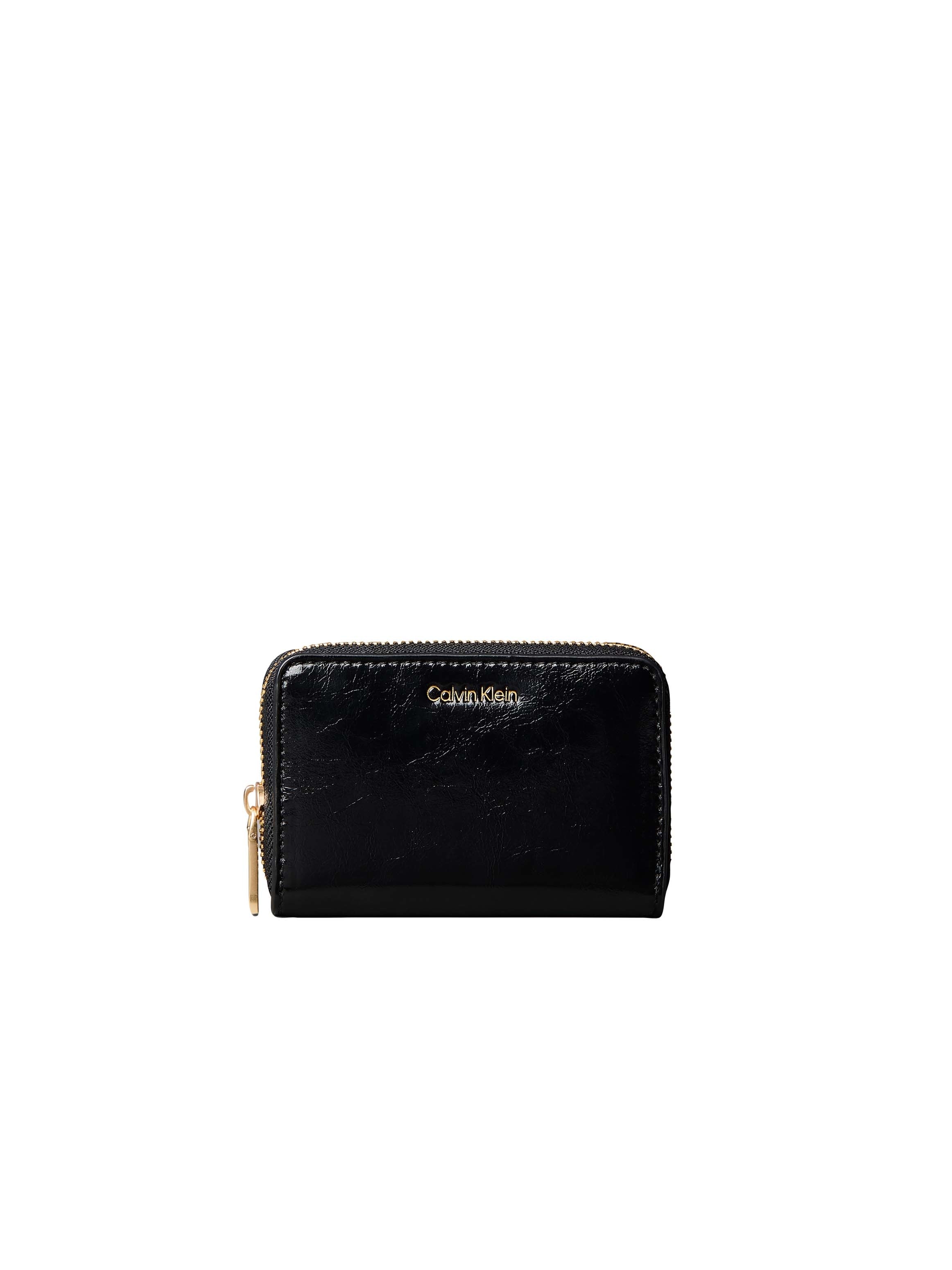 Calvin Klein Geldbörse "FOIL GLOSSY SQUARE ZIP AROUND" Damen Geldbeutel, Portemonnaie mit Rundum-Reißverschluss