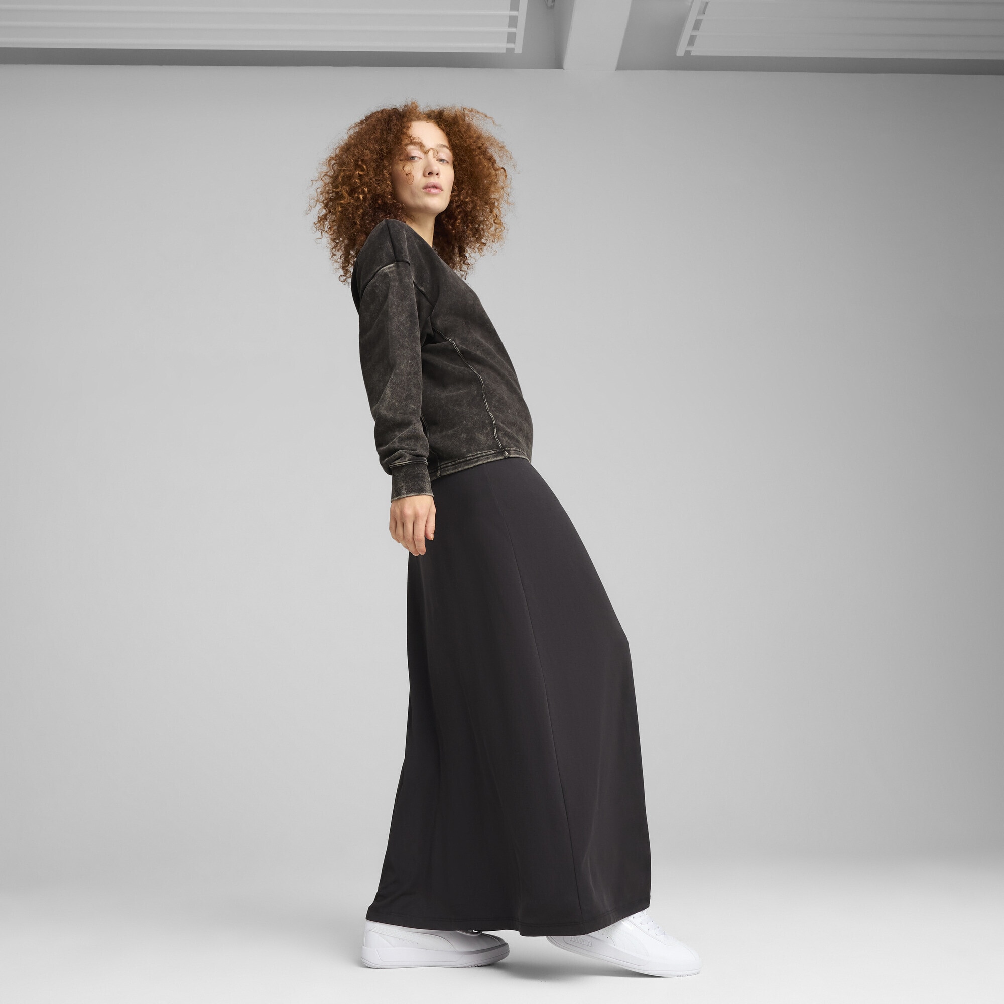PUMA Sweatshirt »PUMA CLASS Bequemer Crewneck mit Waschung Damen«