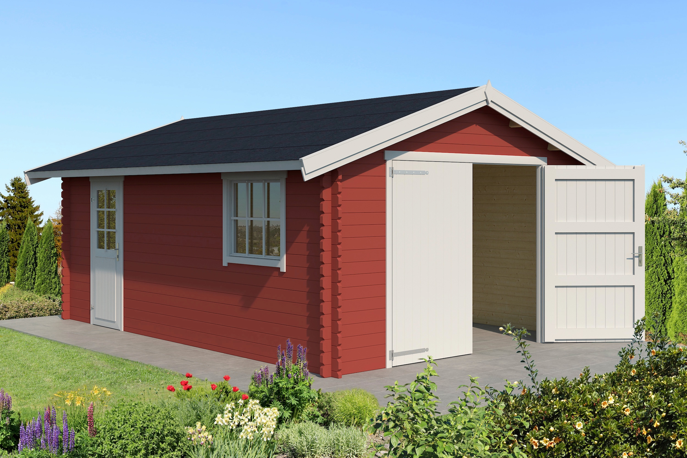 LASITA MAJA Garage "Yarik" BxT: 474x583 cm, 202 cm Einfahrthöhe
