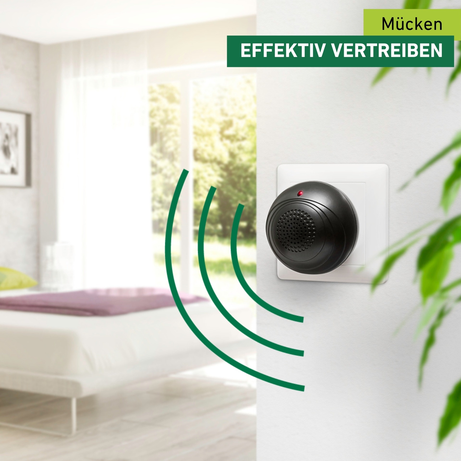 Windhager Insektenabwehrgerät »für Mücken, Mückenabwehr Classic, Mückenstecker« hält Mücken in Innenräumen mithilfe von ultrahohen Tonfrequenzen fern