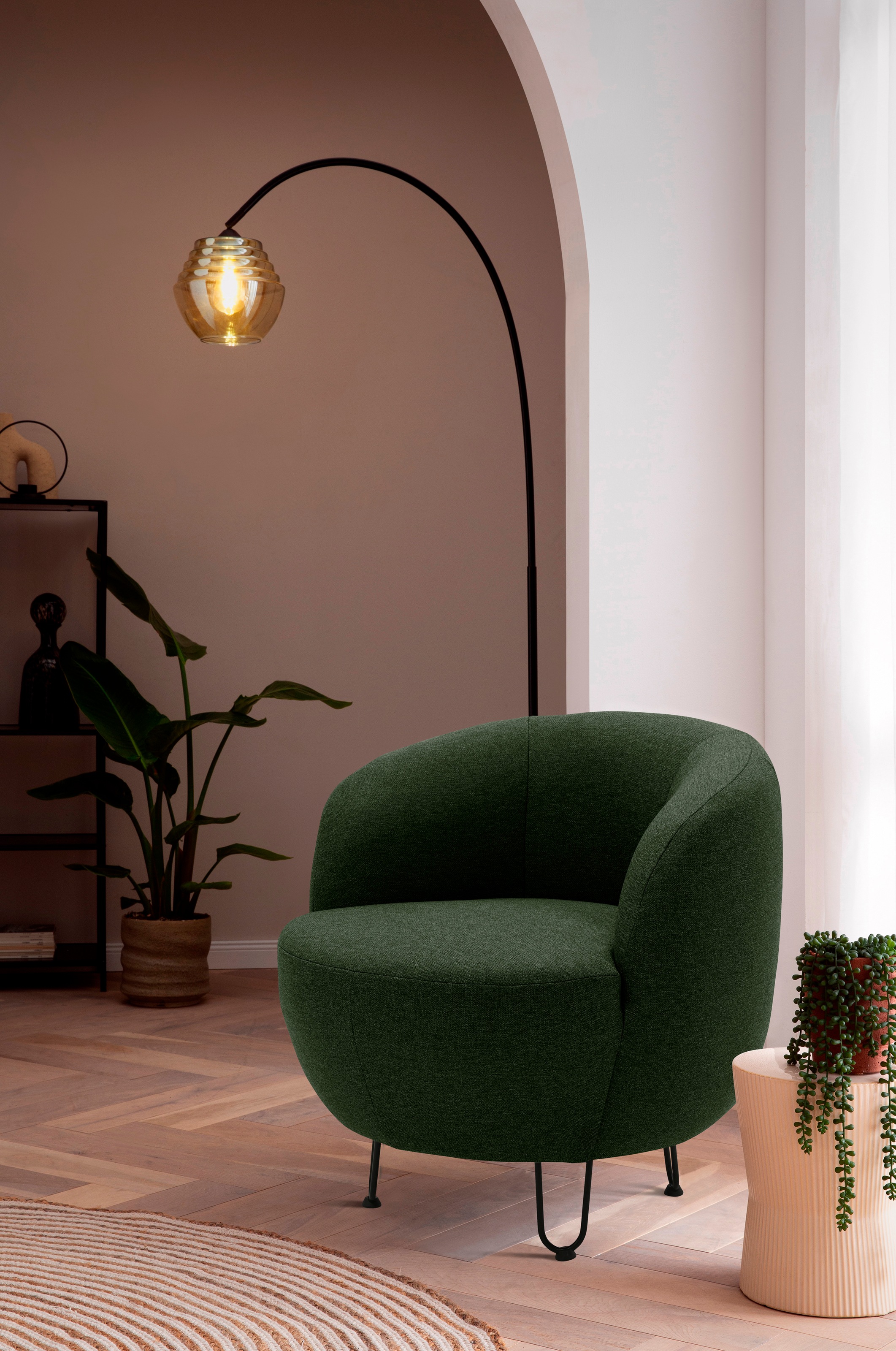 Home affaire Sessel "Anjuli Lieferzeit nur 2 Wochen" Runde Form, perfektes günstig online kaufen