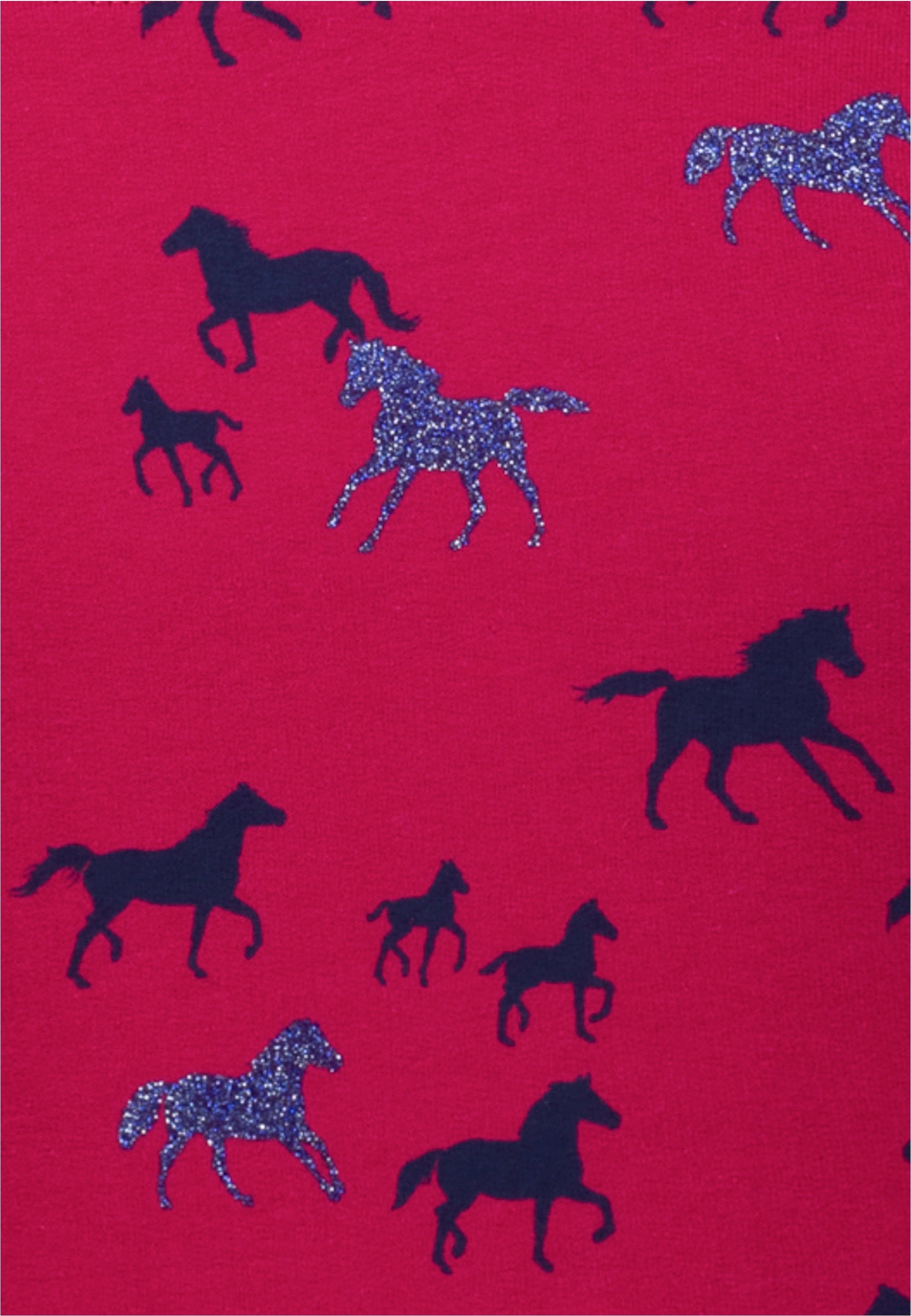 SALT AND PEPPER Kapuzensweatshirt »AOP glitter Horse«, mit kuscheliger Innenseite