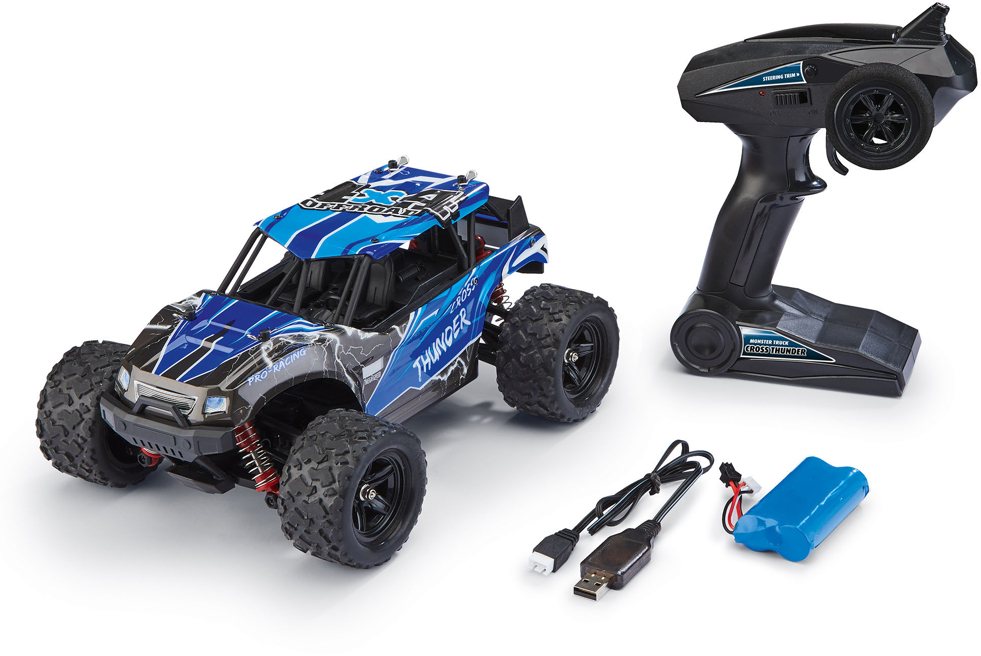 RC-Monstertruck »X-Treme Car CROSS Thunder«, Geschwindigkeit bis zu 50 km/h