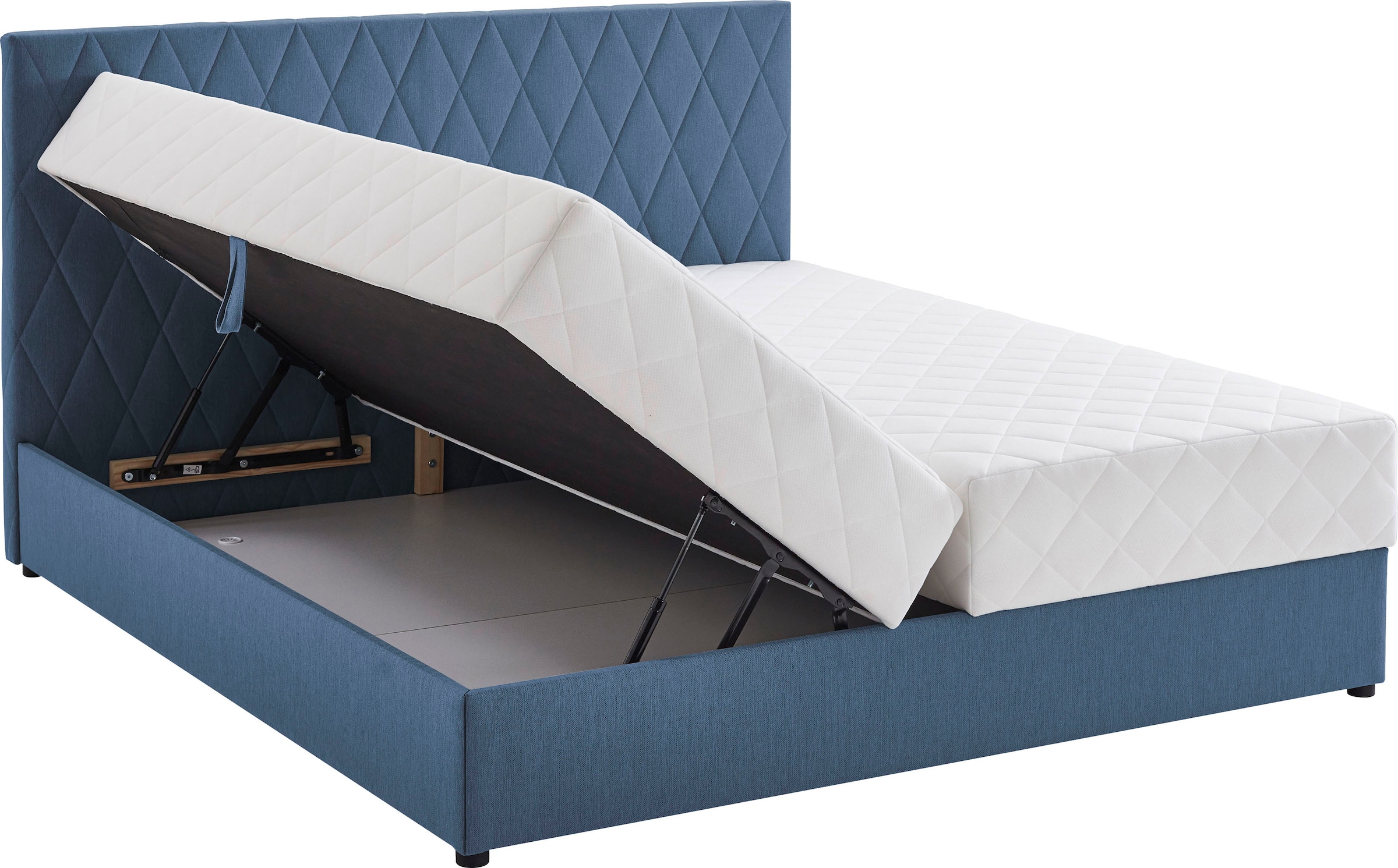 ATLANTIC home collection Boxbett Benita, mit Taschen-Federkernmatratze und Bettkasten