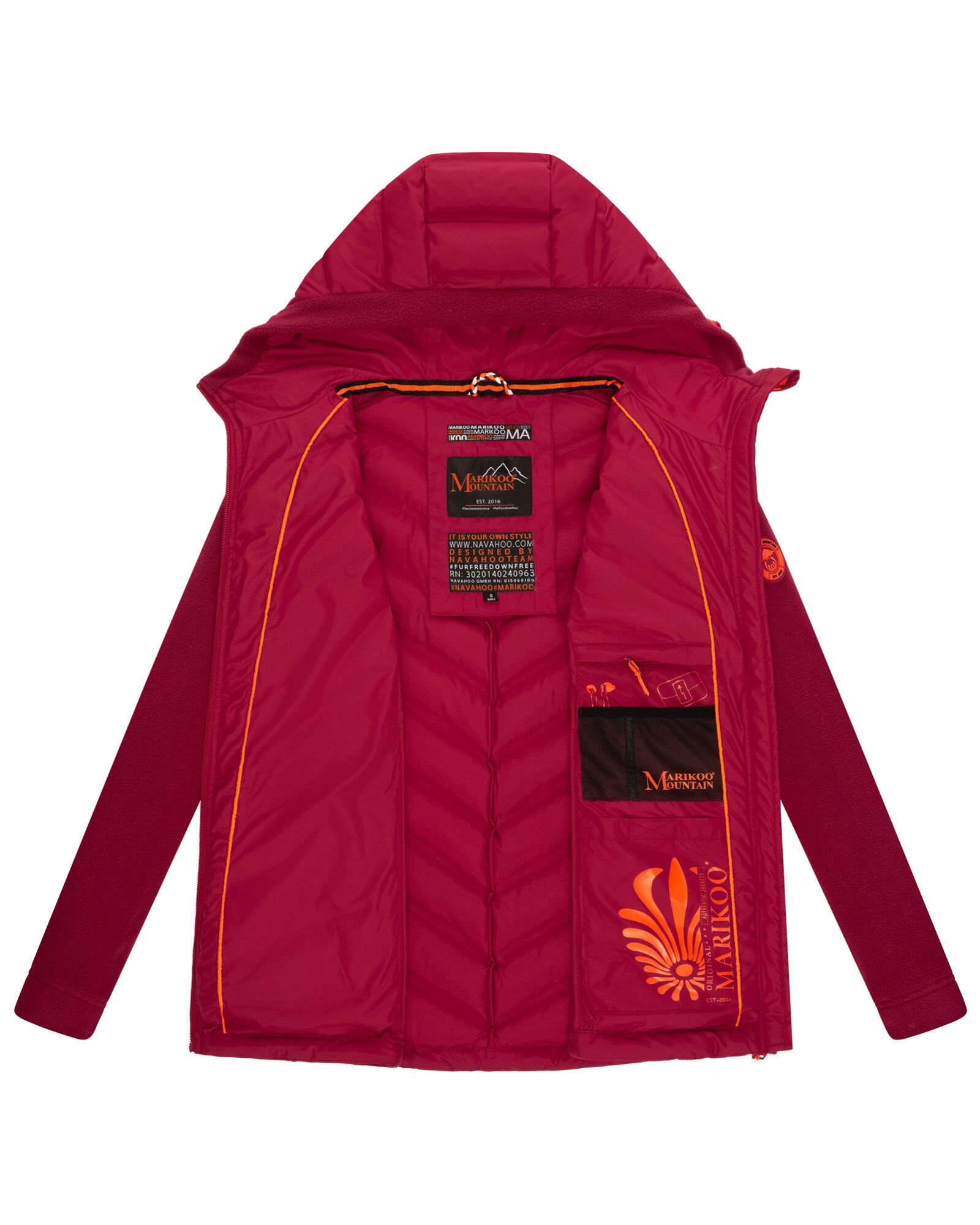 Haruna«, | »Mount bestellen BAUR hoch Kragen Marikoo schließendem mit Outdoorjacke