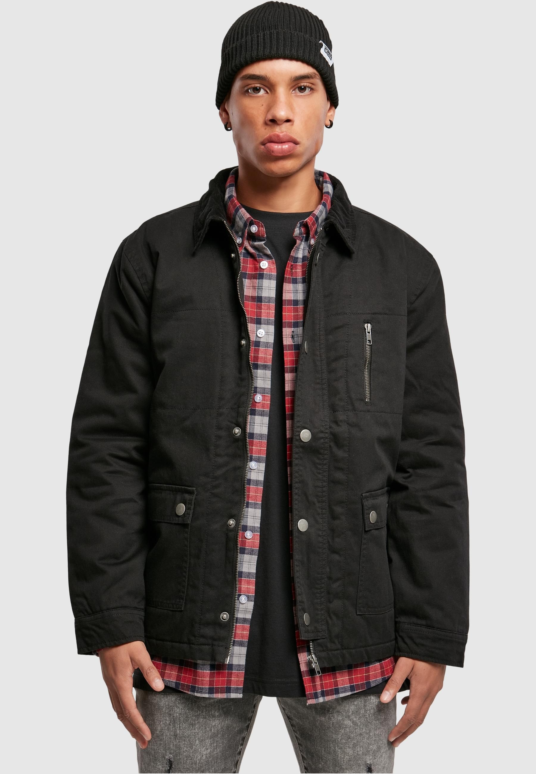 URBAN CLASSICS Winterjacke »Urban Classics Herren Hunter Jacket«, (1 St.), ohne Kapuze