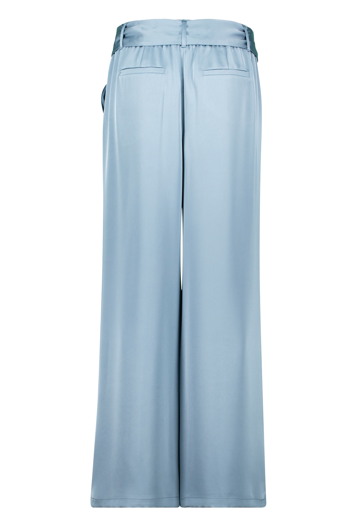 Zero Stoffhose »zero Satin-Hose mit Bindegürtel 30 Inch«, Bindedetail