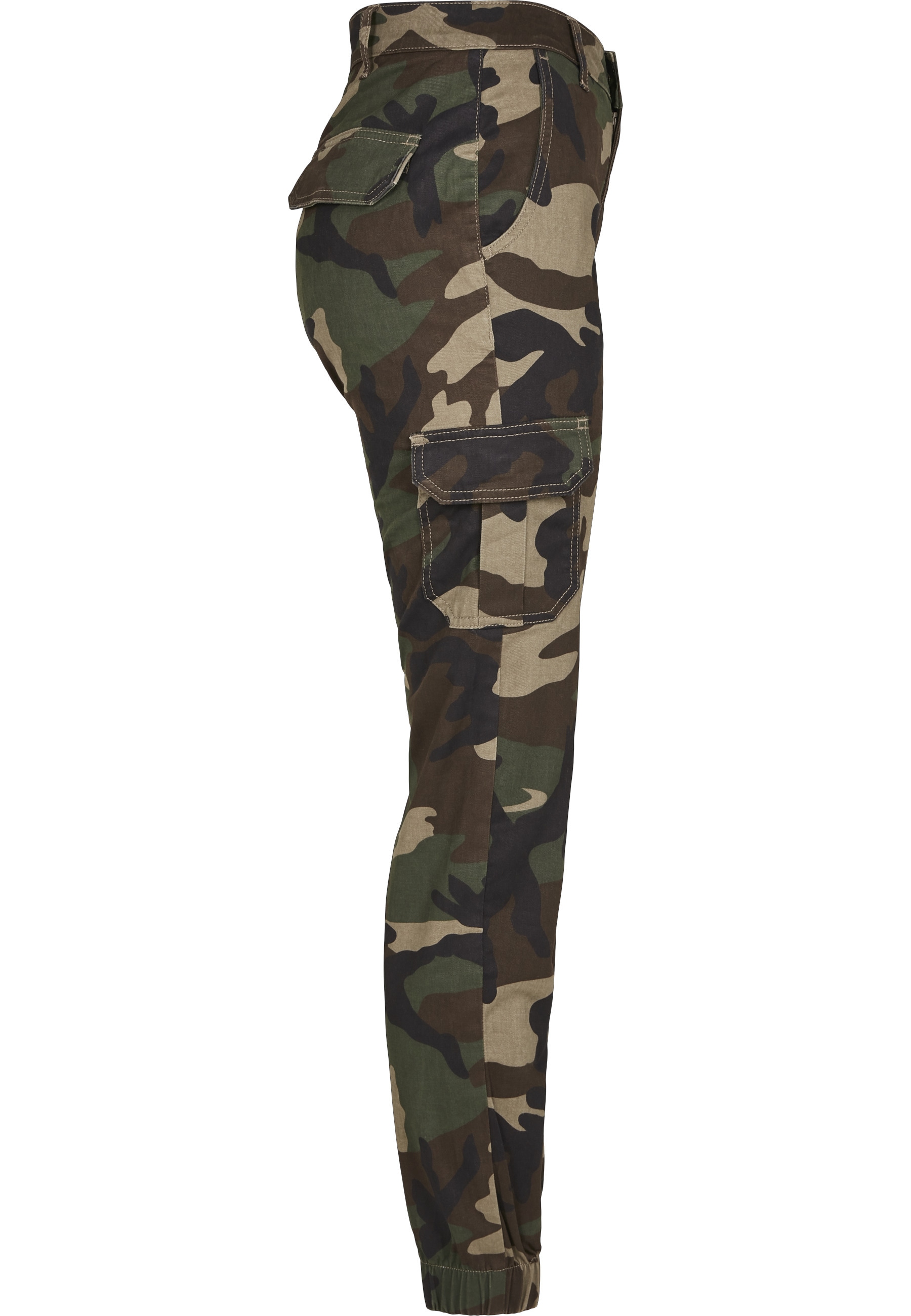 URBAN CLASSICS Cargohose »Urban Classics Damen Ladies High Waist Camo Cargo Pants«