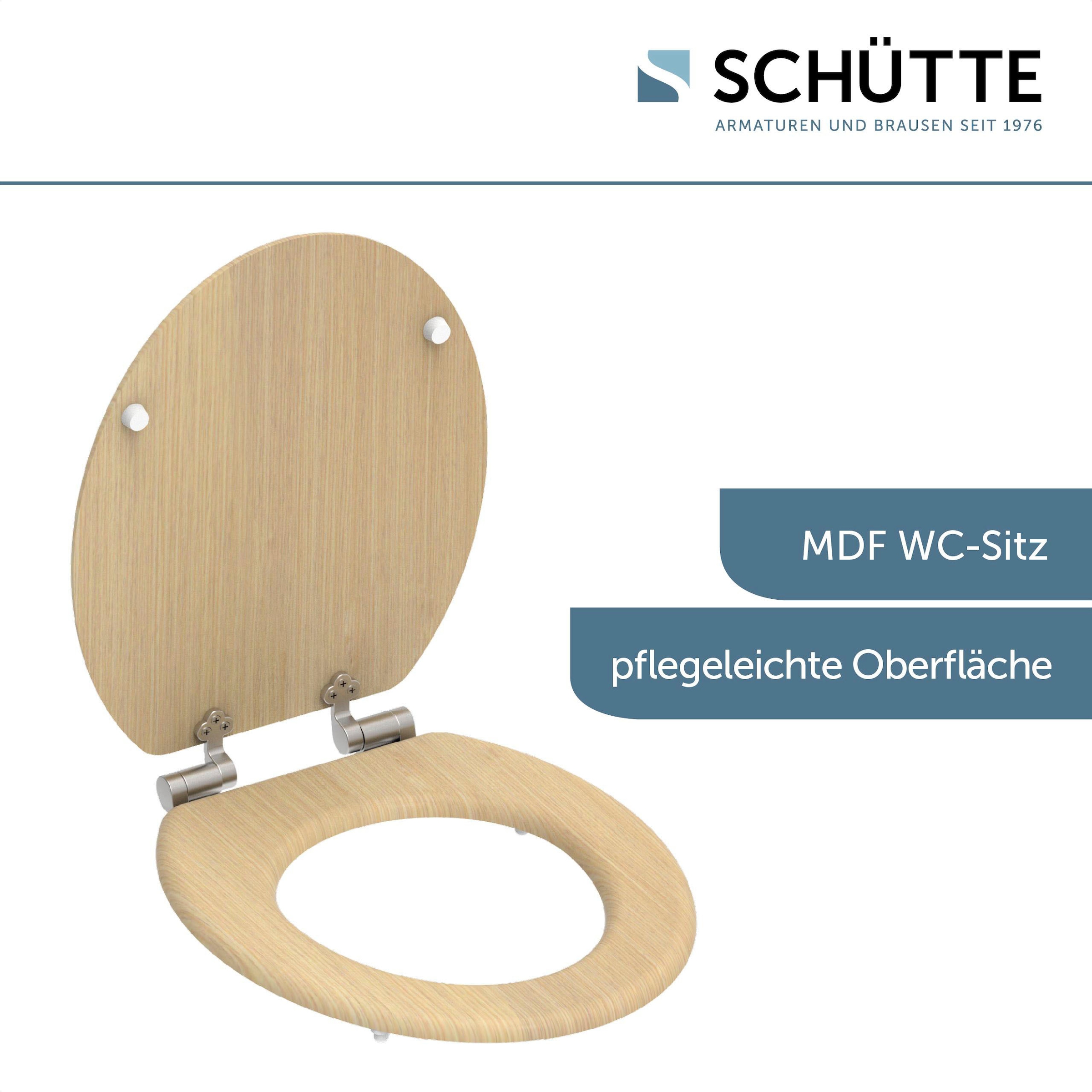 Schütte WC-Sitz »NATURAL WOOD«, Toilettendeckel, mit Absenkautomatik