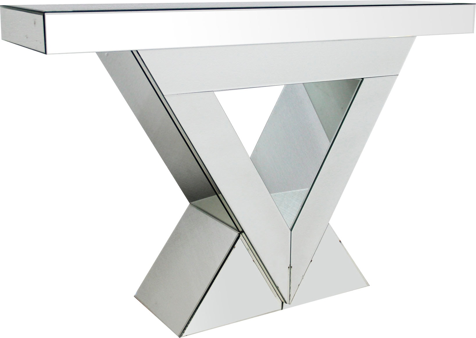 SalesFever Konsolentisch, verspiegelt, in edler Form und besonderer Optik