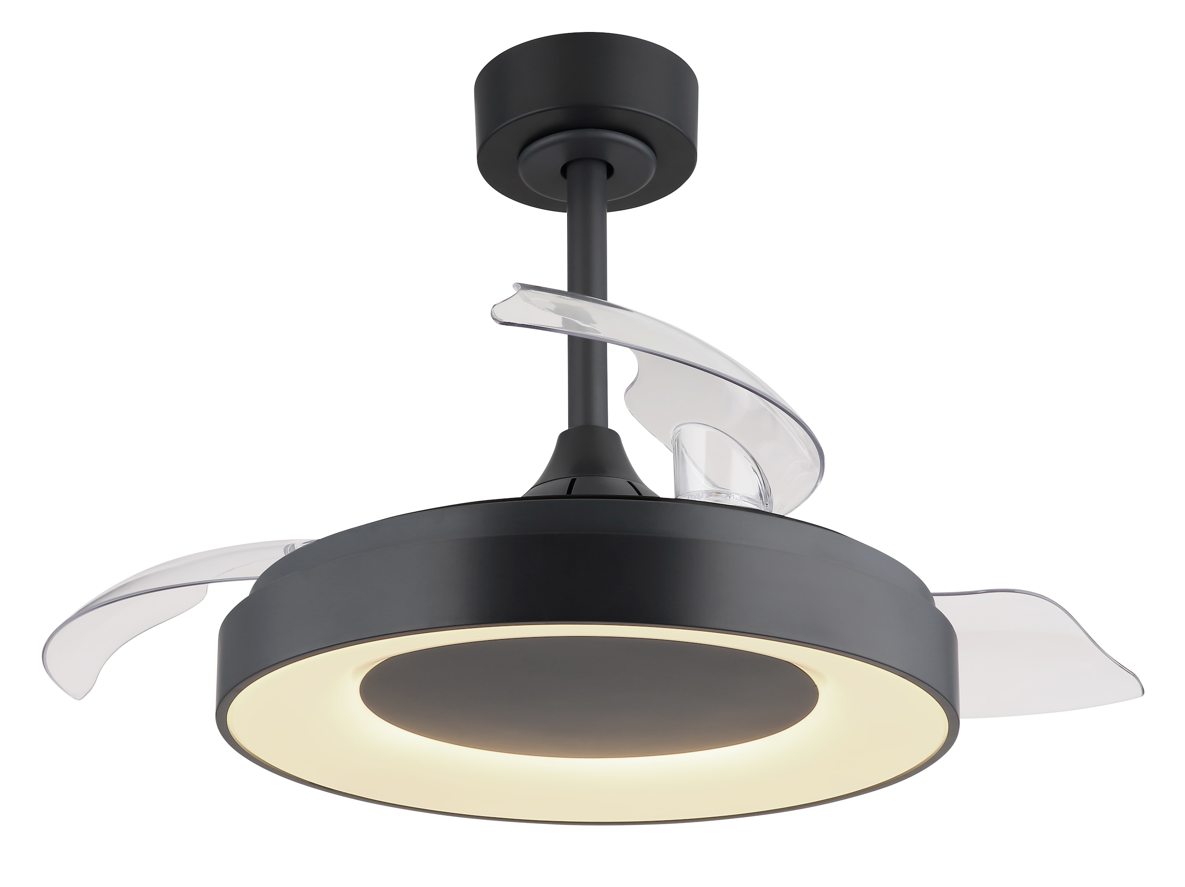 GLOBO LIGHTING Deckenleuchte »ELINA«, Leuchtmittel LED-Modul | LED fest integriert, Ventilator / Schlafzimmer / Wohnzimmer / Arbeitszimmer/ rund /3 Flügel