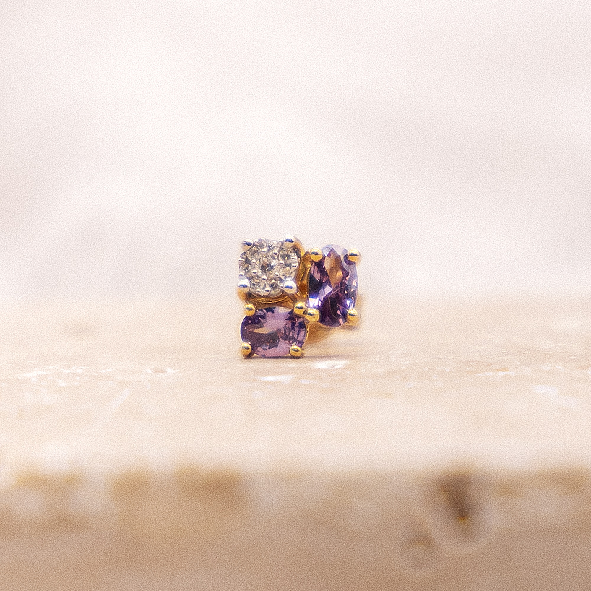 Fascination by Ellen K. Paar Ohrstecker »Gold 375 Amethyst + Zirkonia«