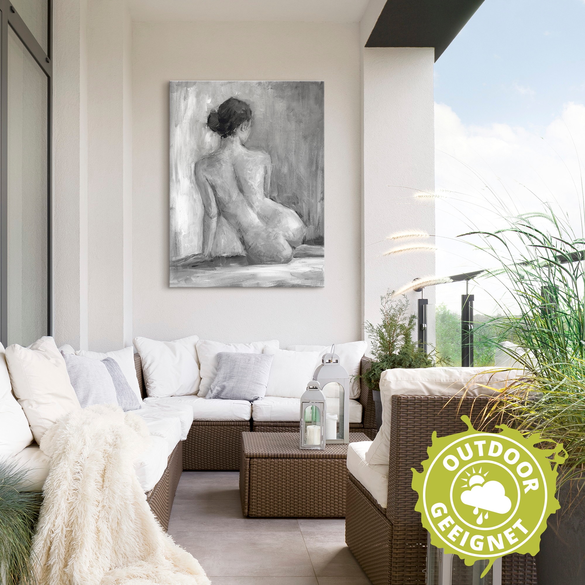 Artland Wandbild »Figur in schwarz & weiß I«, Frau, (1 St.), als Alubild, Outdoorbild, Leinwandbild, Poster, Wandaufkleber