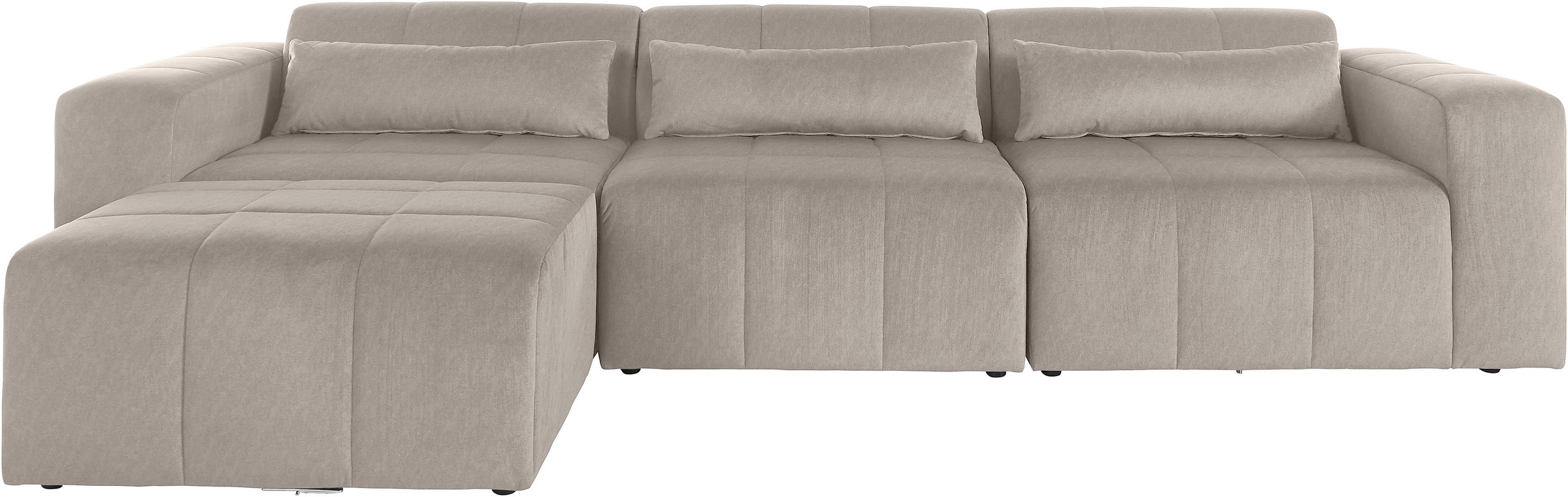 Kampinė sofa »Maileen L-Form« Modulsofa kurį sudaro iš 4 Modulen spalvos mixbar