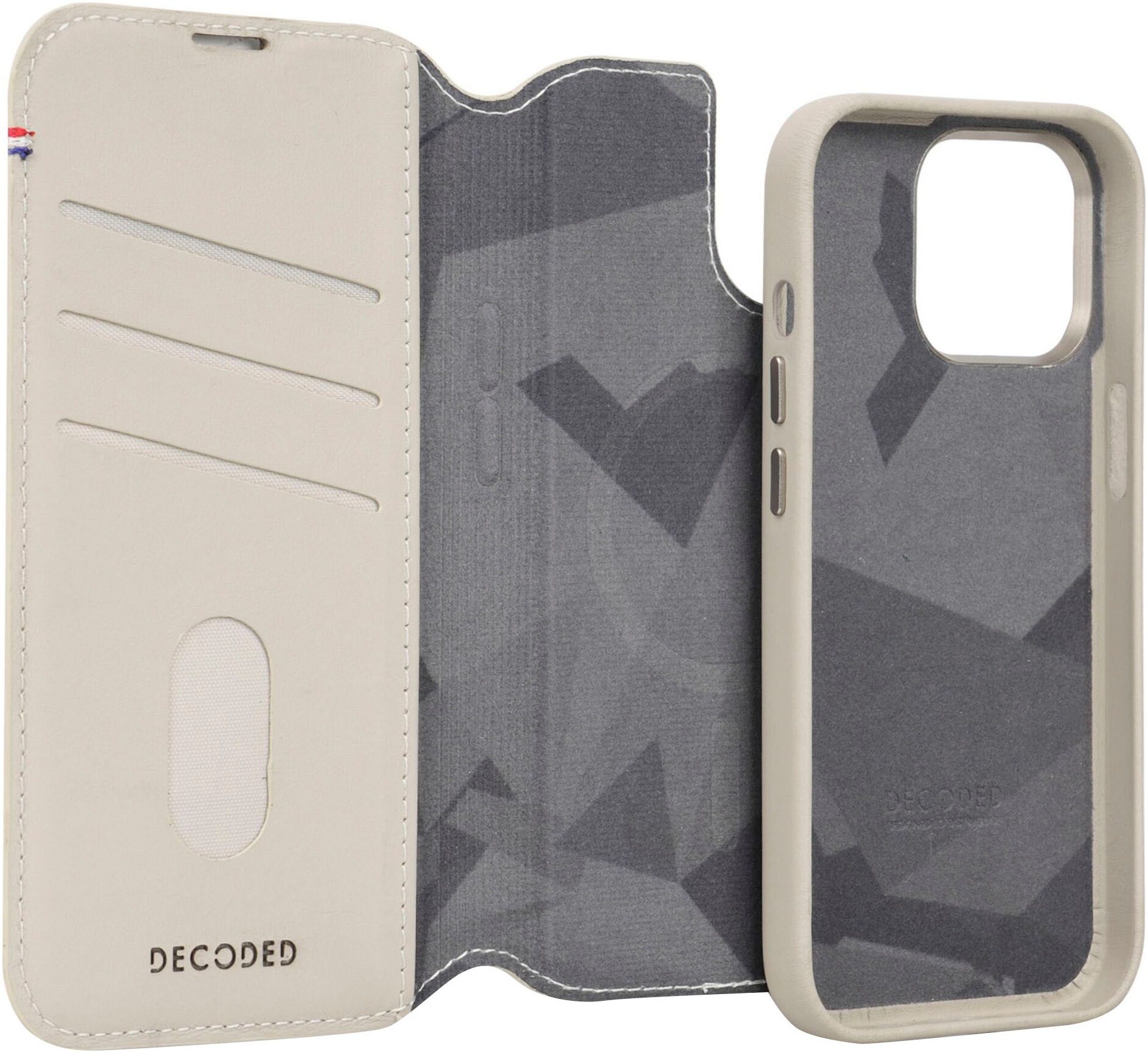 DECODED Smartphone-Hülle »Leather Detachable Wallet iPhone 15 Pro Max«, iPhone 15 Pro Max, 17 cm (6,7 Zoll)