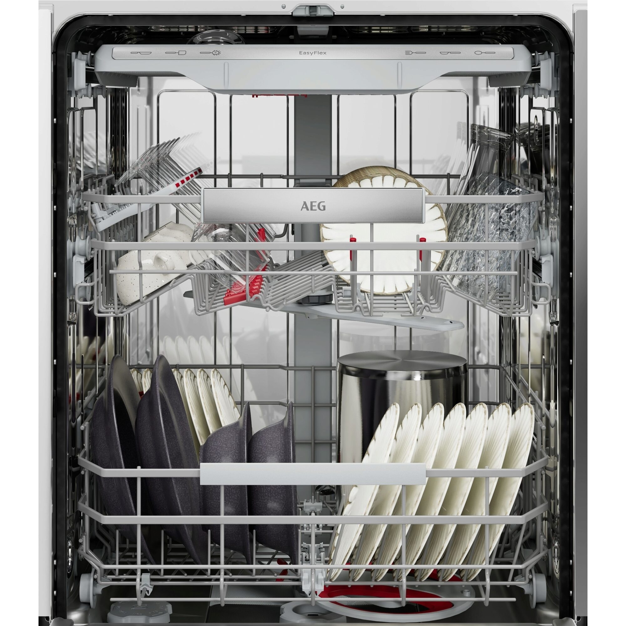 AEG vollintegrierbarer Geschirrspüler XXL Serie 8000, 60cm, WiFi »GI8700B2SO« 15 tlg. Maßgedecke Spülmaschine mit 5 cm mehr Innenraum passt unter 90 cm-Arbeitsplatte