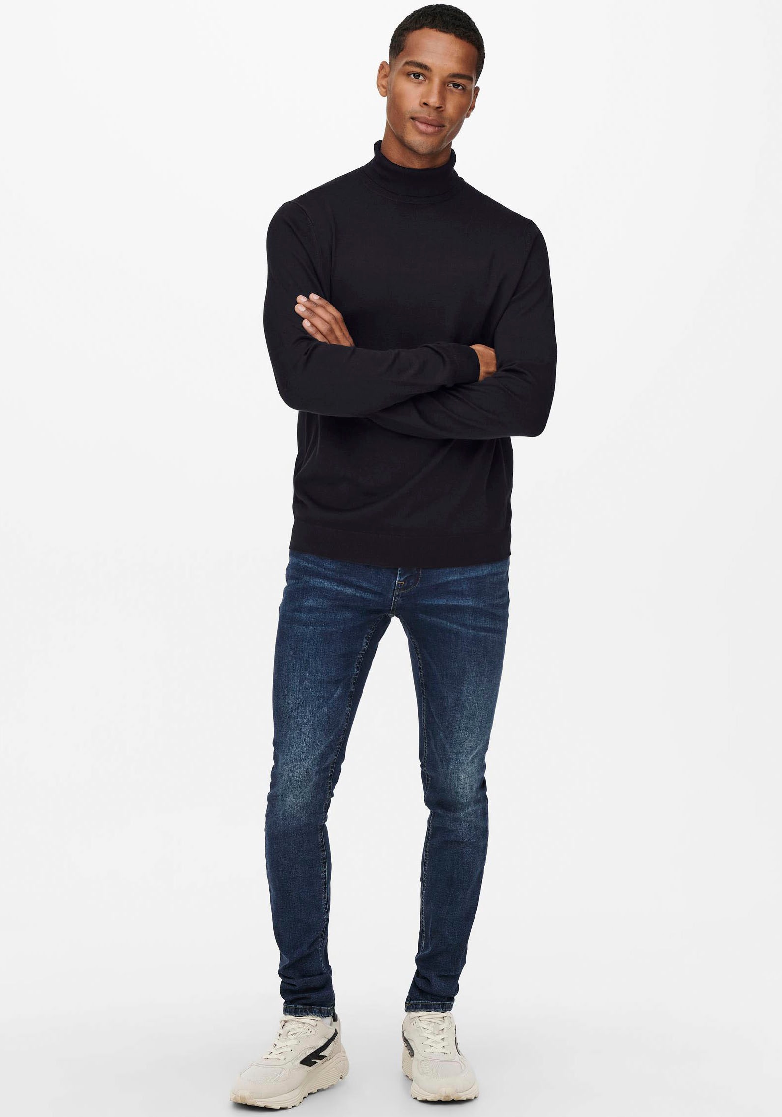 Thumbnail - ONLY & SONS Rollkragenpullover "ONSWYLER LIFE REG ROLL NECK KNIT NOOS"