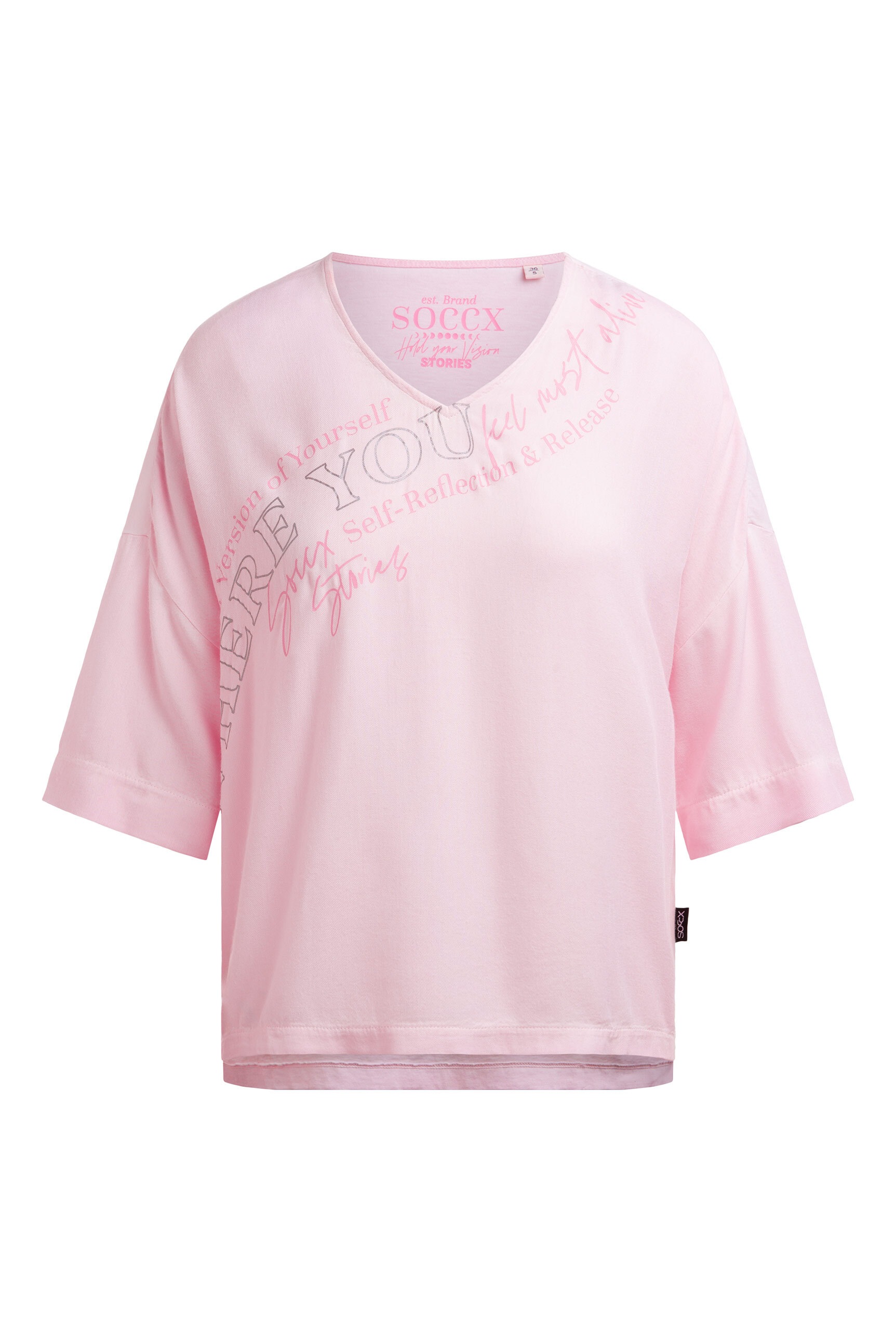 SOCCX V-Shirt, mit V-Ausschnitt günstig online kaufen