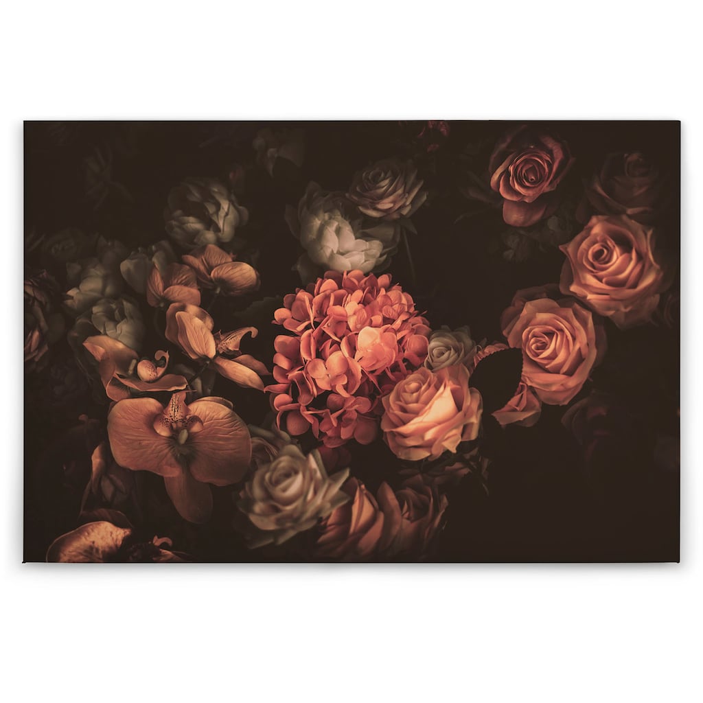 A.S. Création Leinwandbild »Romantic Flower«, Blumen, (1 St.)