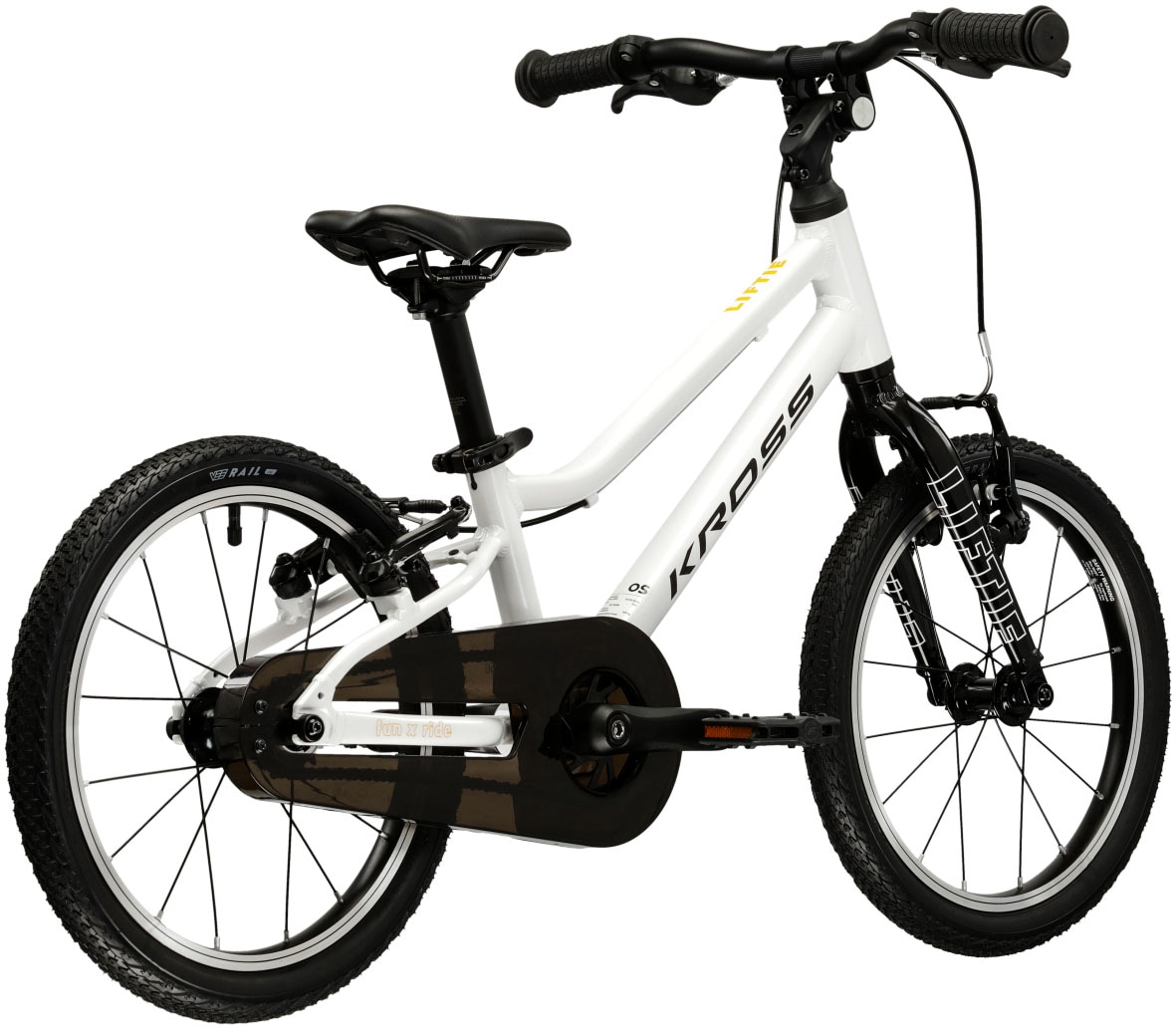 Kross Kinderfahrrad »KROSS Kinderrad Lightweight Liftie 16" weiß«, 1 Gang, ohne Schaltung