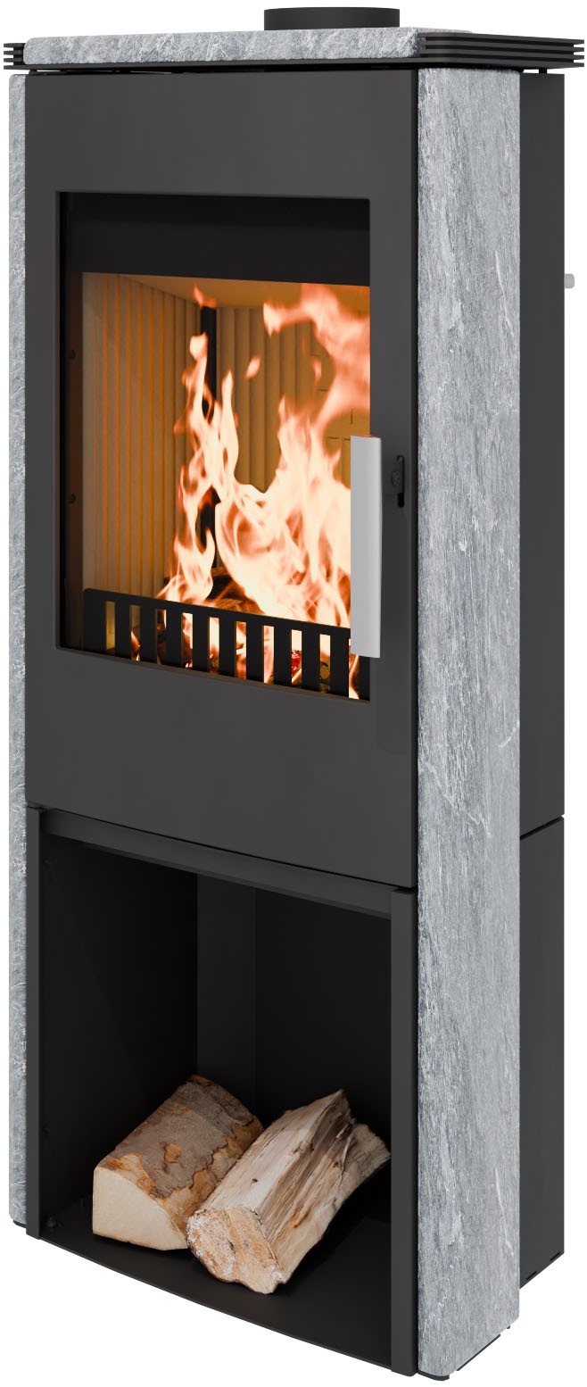 Haas + Sohn Kaminofen »MONTEGROTTO easy, tief-scharz, Serpentino«