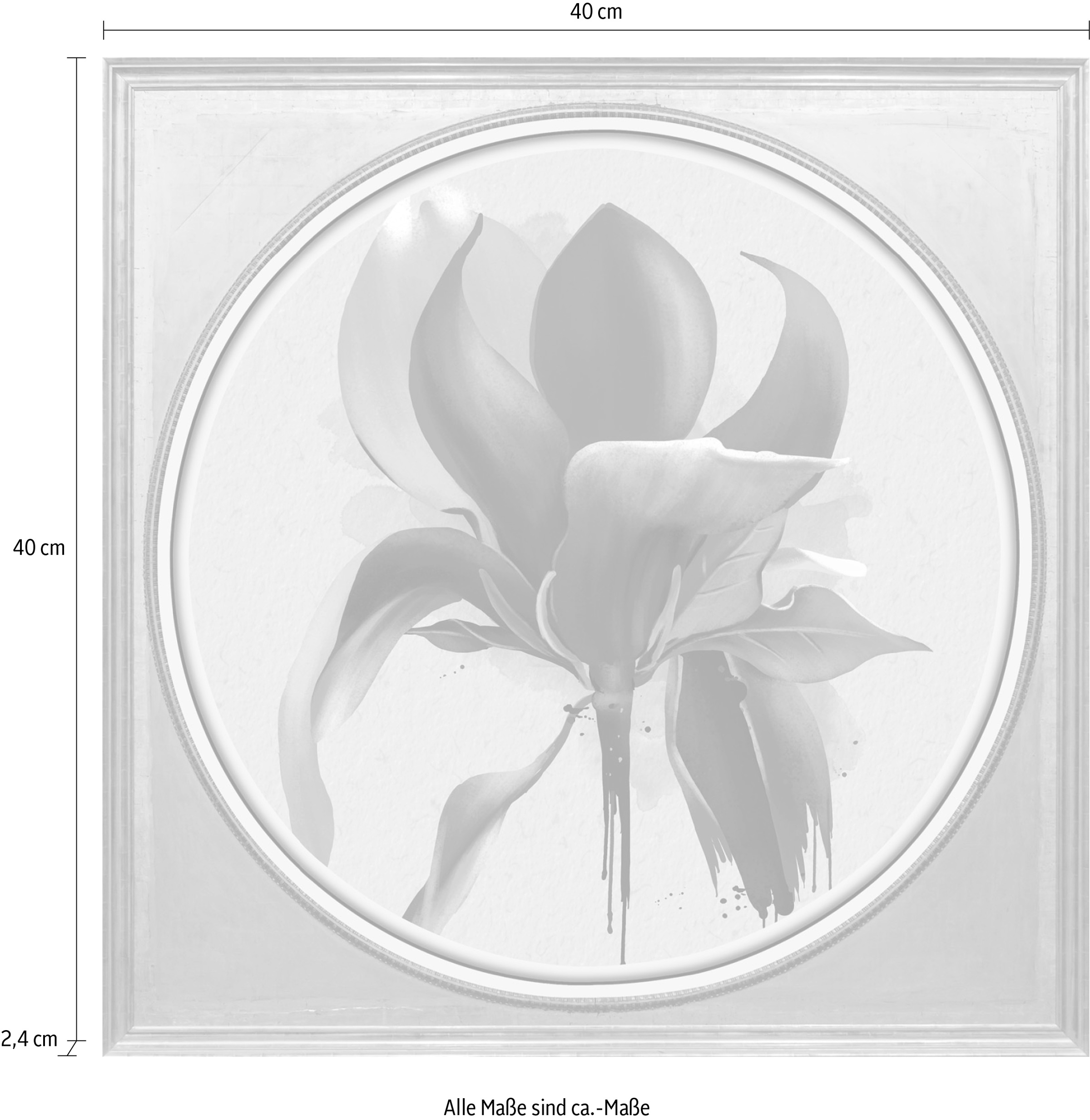 queence Acrylglasbild »Blume«, Blumen-Blumenbilder-Kunst-Pflanzen-Pflanzenbilder-Gemälde, Fine Art-Print in Galeriequalität